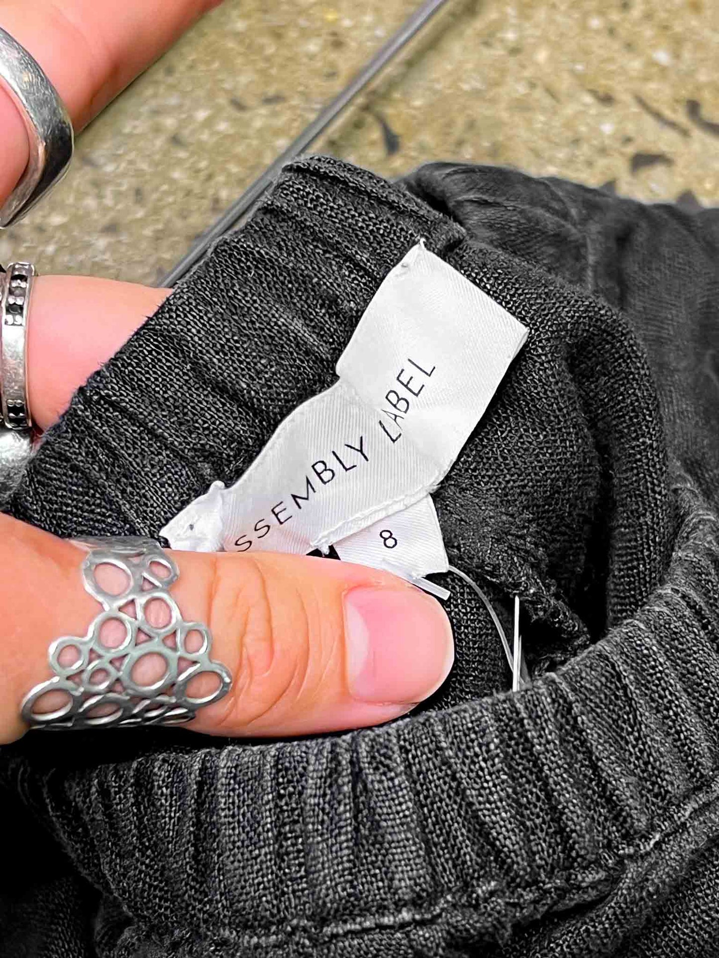 Size 8 | Assembly Label Linen Wide-Leg Pants