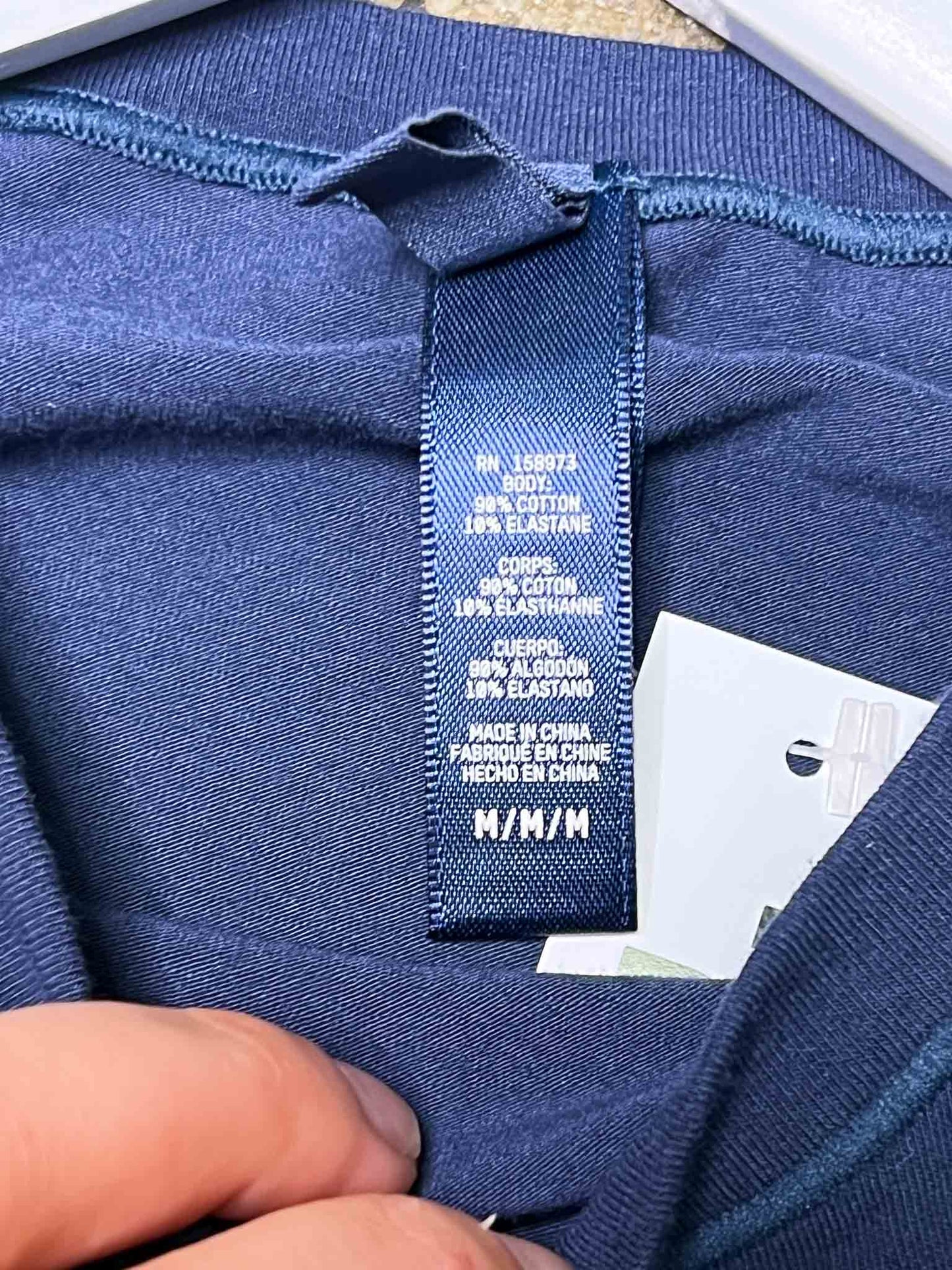 Size M | Skims Navy Long-Sleeve Top