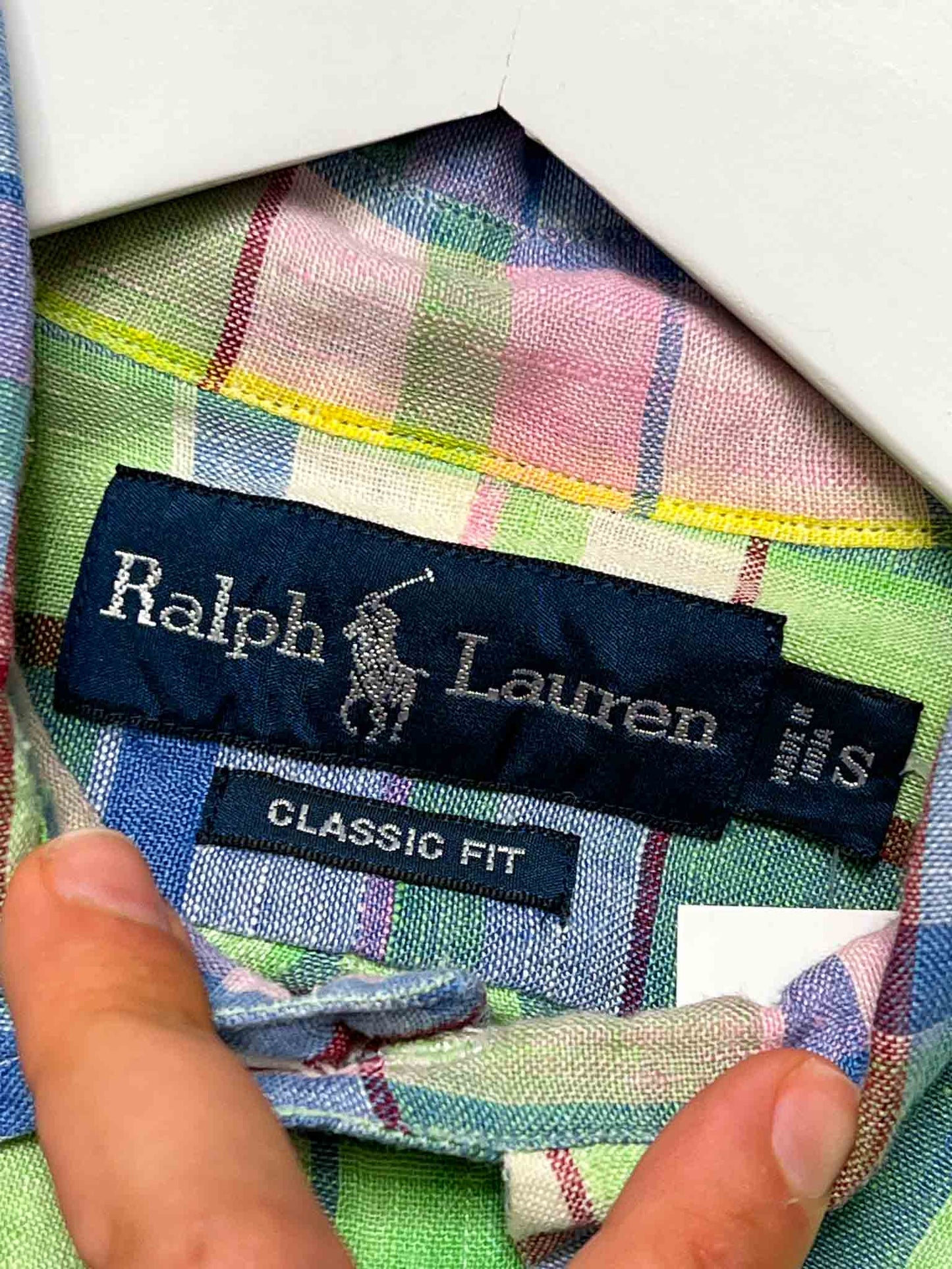 Size S | Ralph Lauren Plaid Linen Shirt