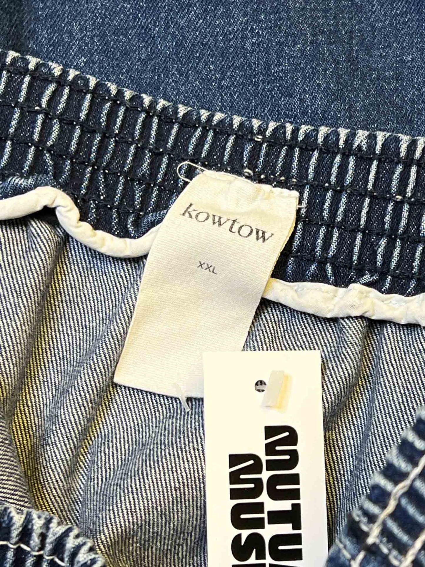 Size XXL | Kowtow Denim Midi Contrast Skirt