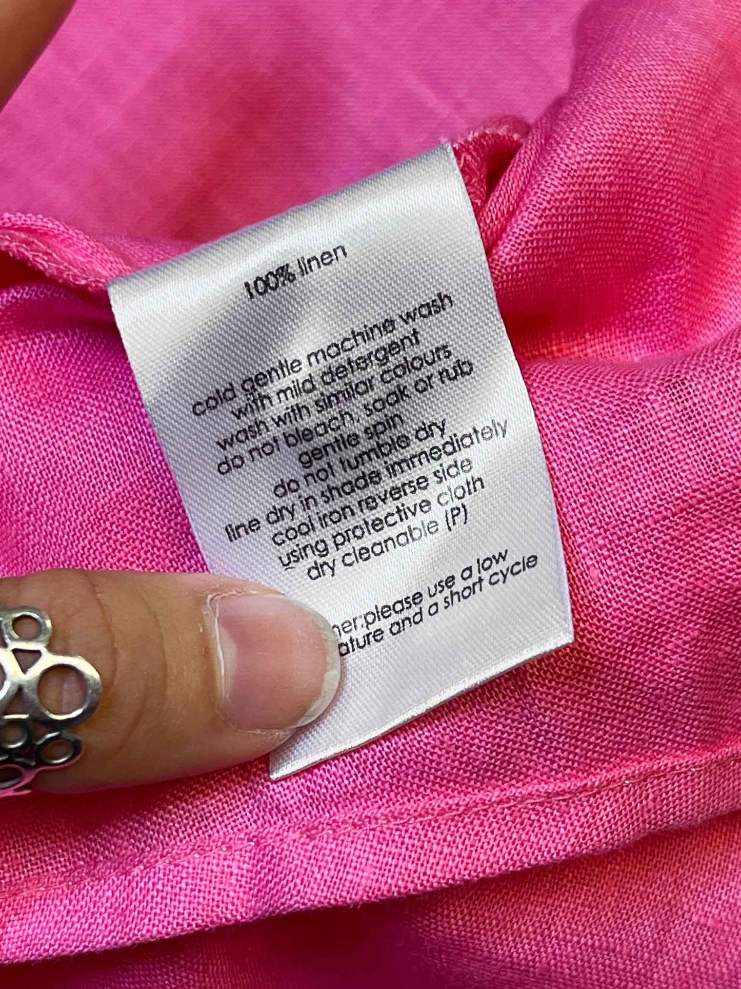 Size 14 | Gorman Pink 100% Linen Shirt