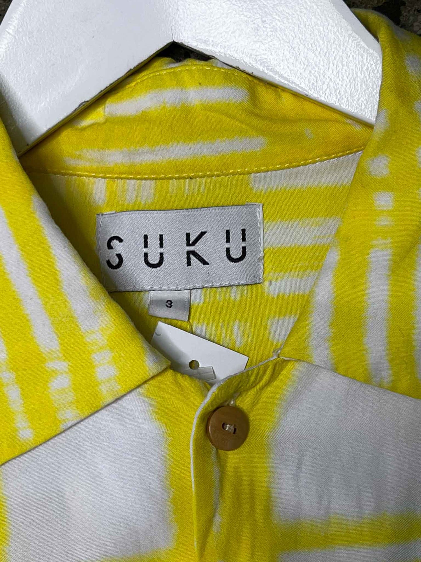 Size 3 (L) | Suku Yellow Check Shirt