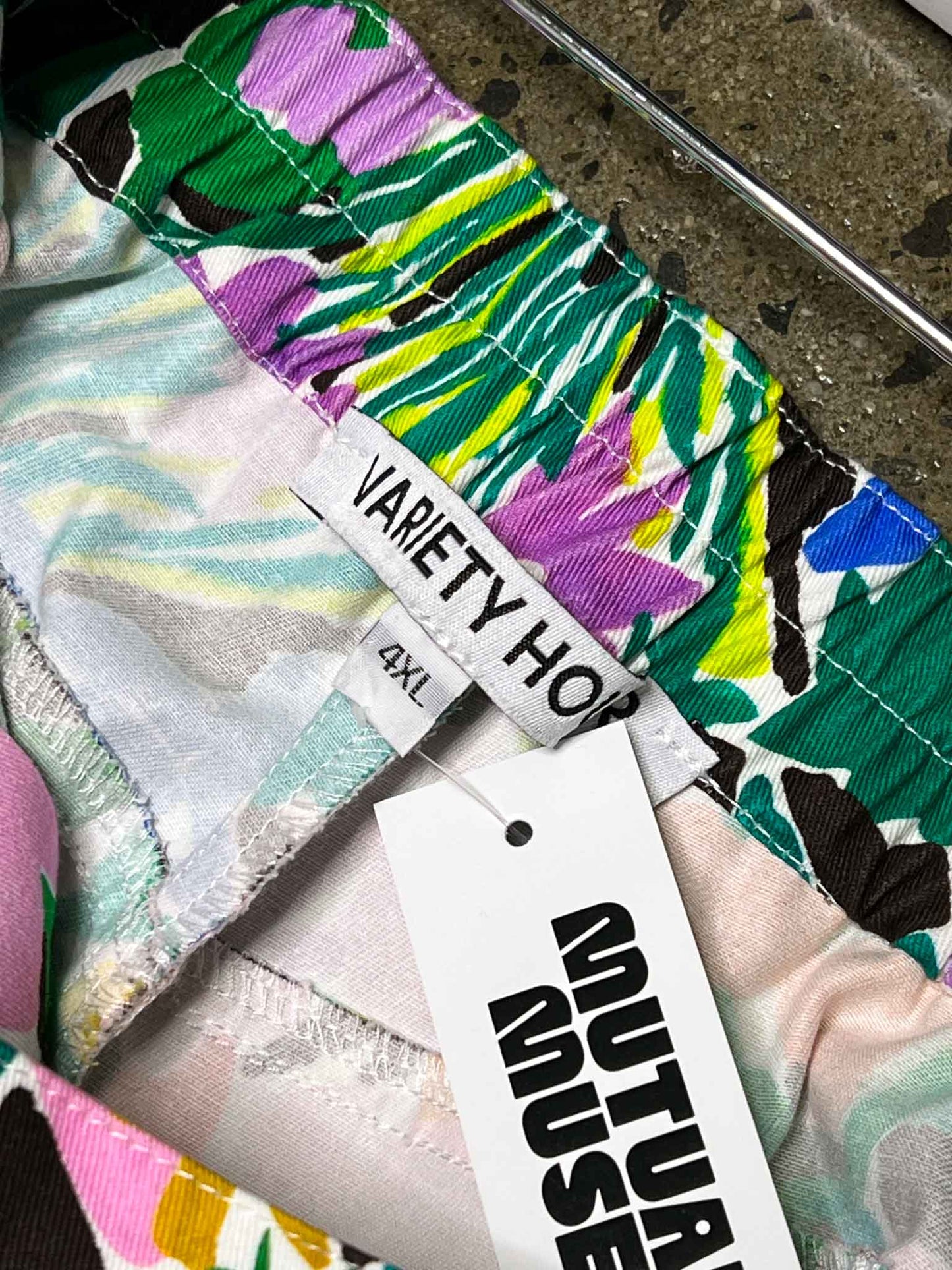 Size 4XL | Variety Hour Floral Cotton Straight-Leg Pants