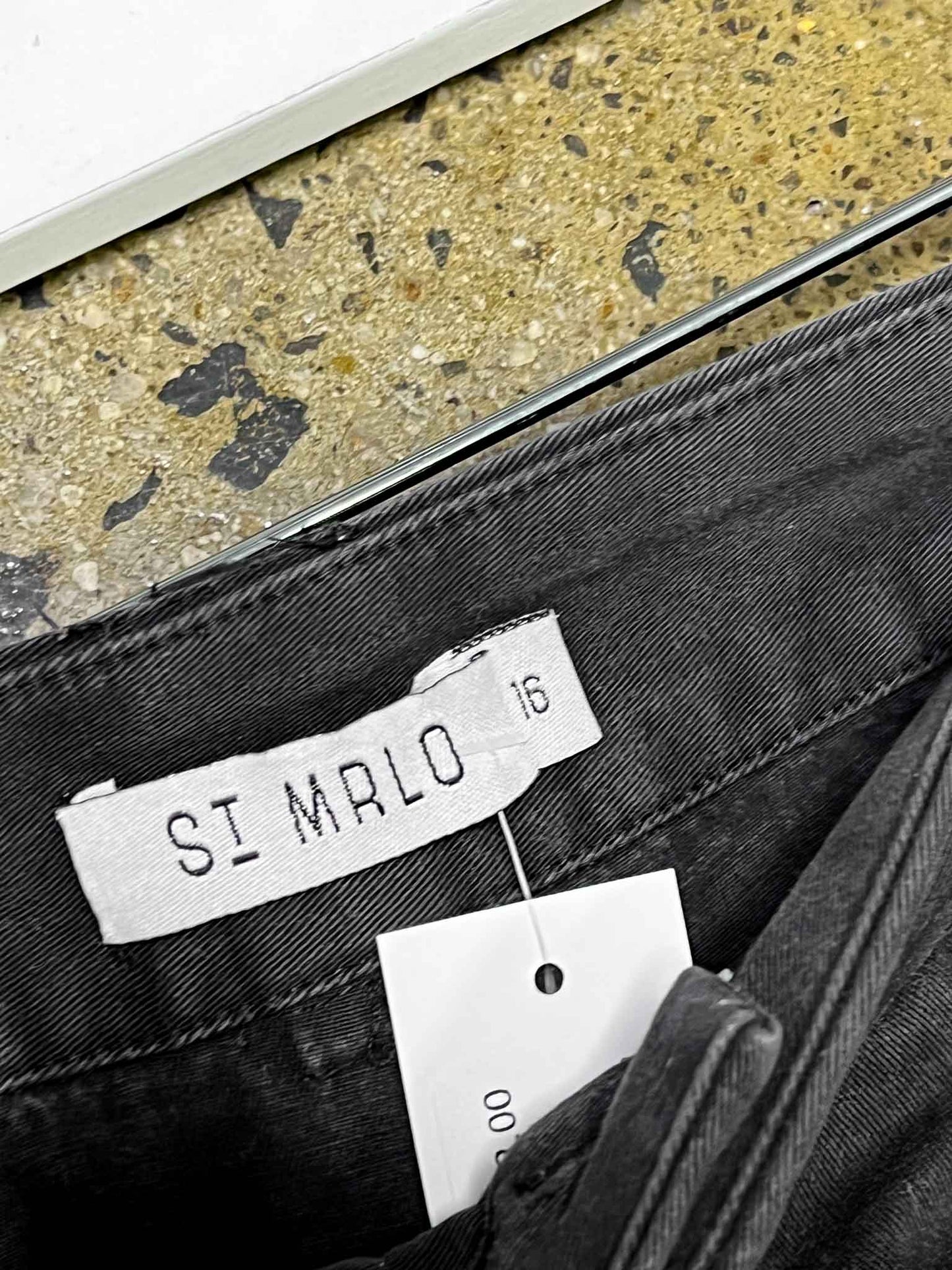 Size 16 | St Mrlo Black Cargo Wide-Leg Pants