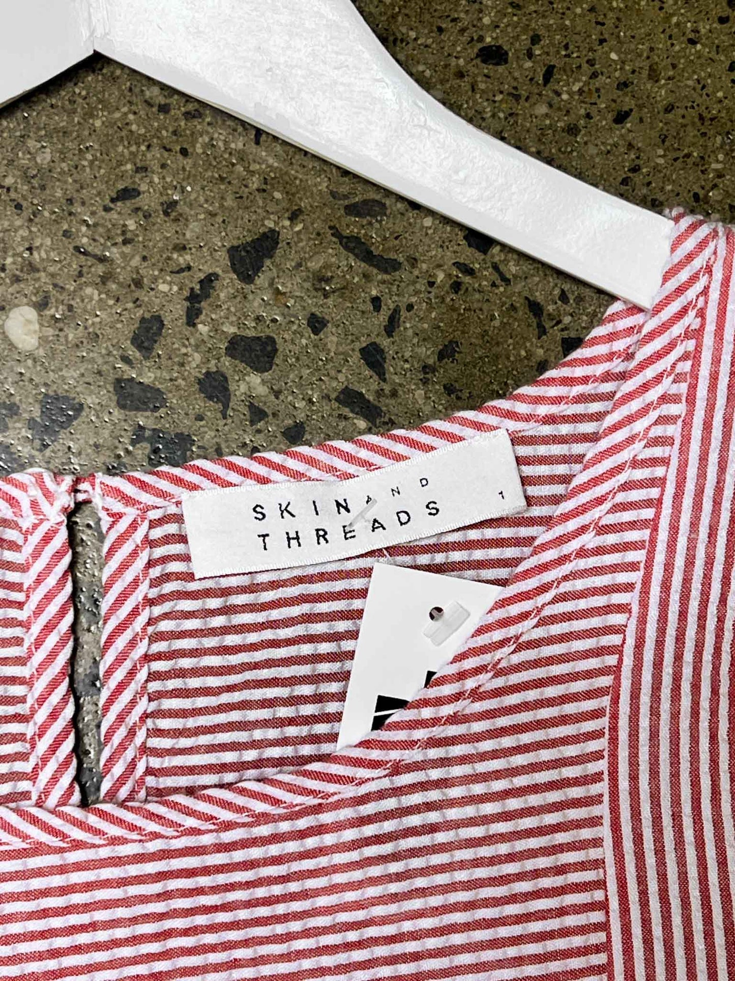 Size 1 (8) | Skin and Threads Striped Seersucker Dress