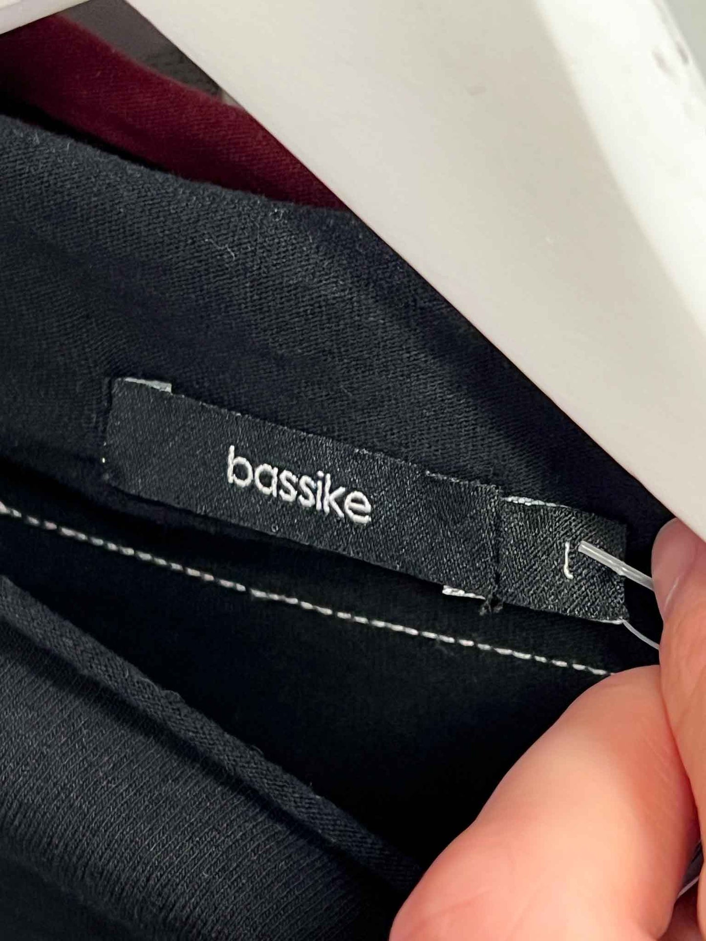 Size L | Bassike Navy Tie Dye Sleeves Top