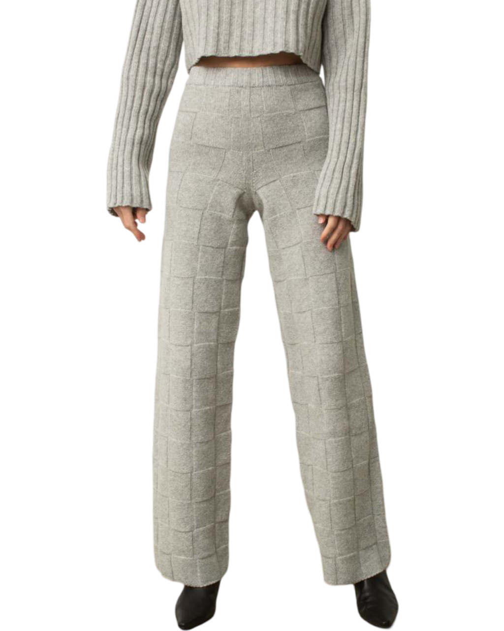 Size S | Baserange Wool Blend Check Pants With Tags