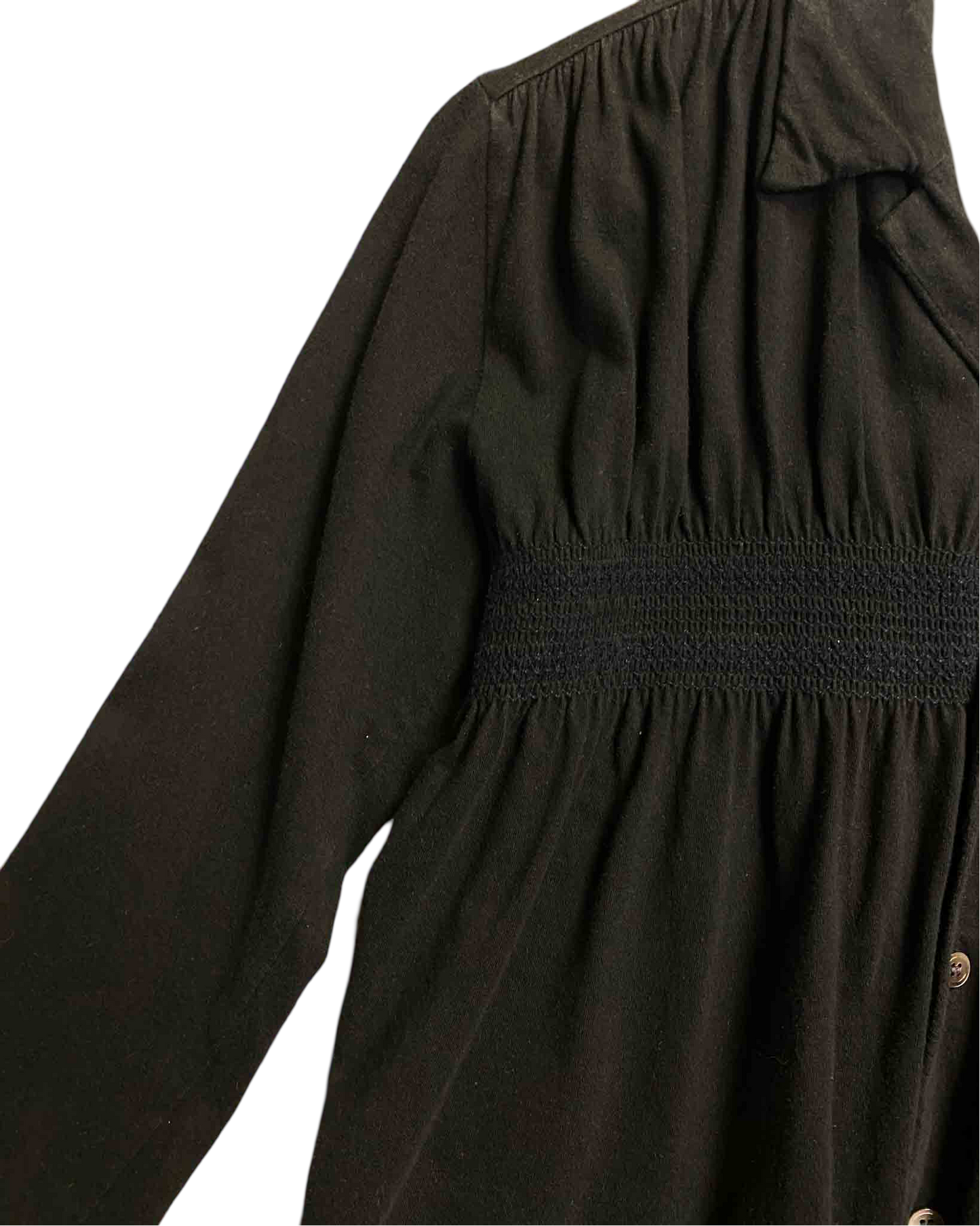 Size S | Comme des Garçons x Robe de Chambra Shirred Cotton Cardigan
