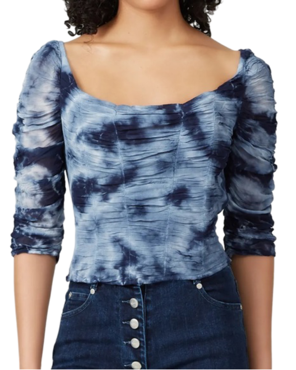 Size S | Miaou Space Dyed Ruche Top