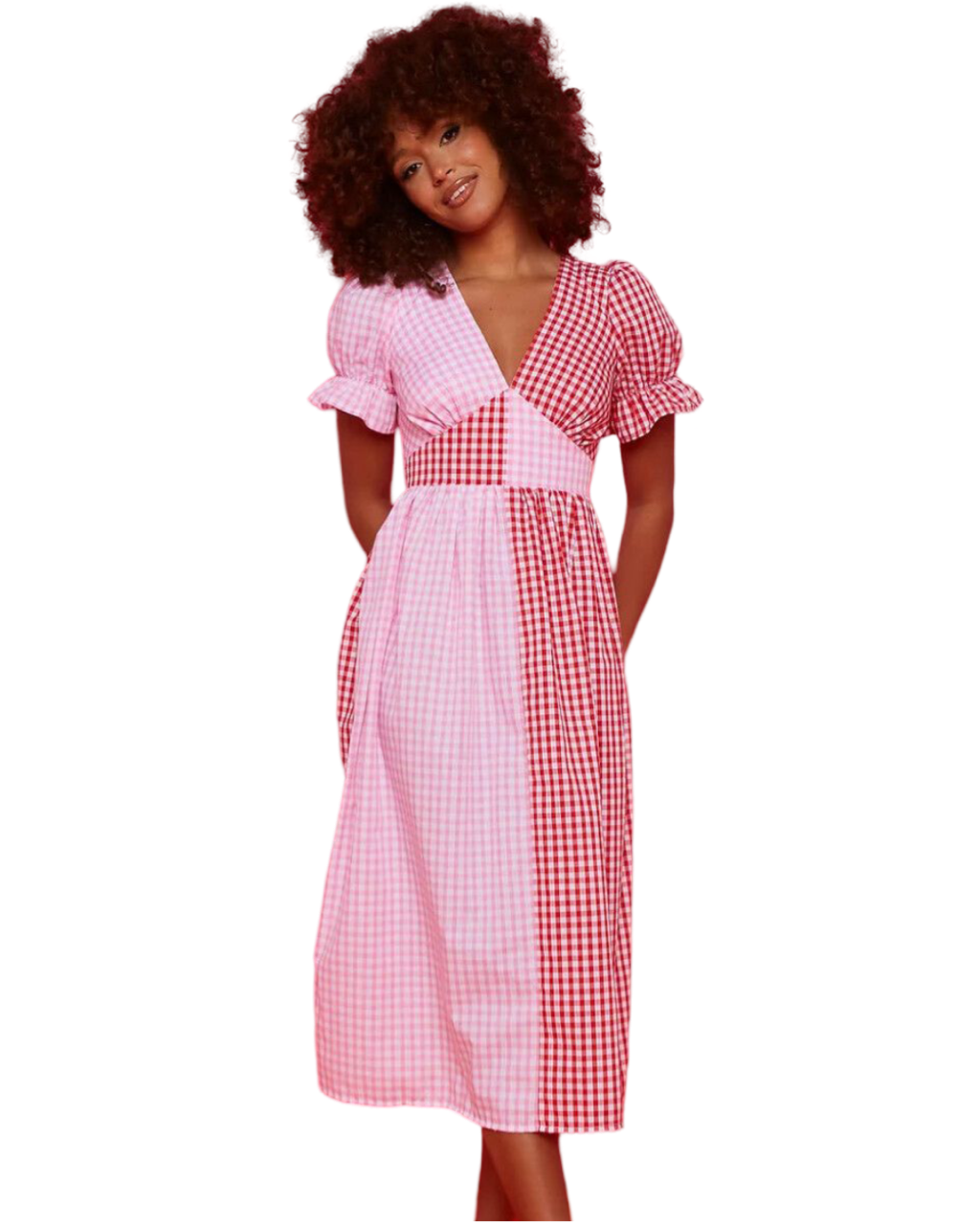 Size 10 | Molby The Label Check Midi Dress