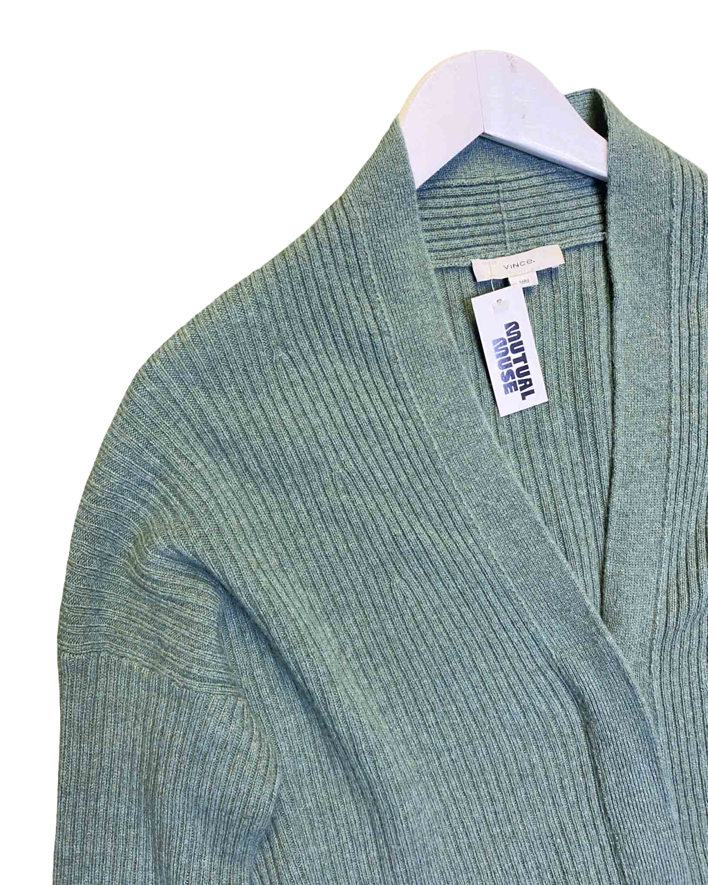 Size M | Vince Ribbed Cashmere Wool Cardigan