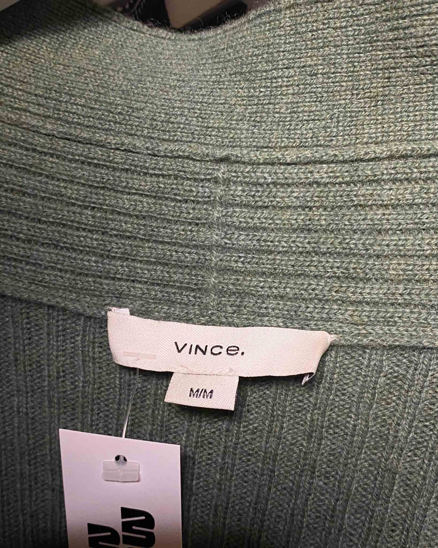 Size M | Vince Ribbed Cashmere Wool Cardigan