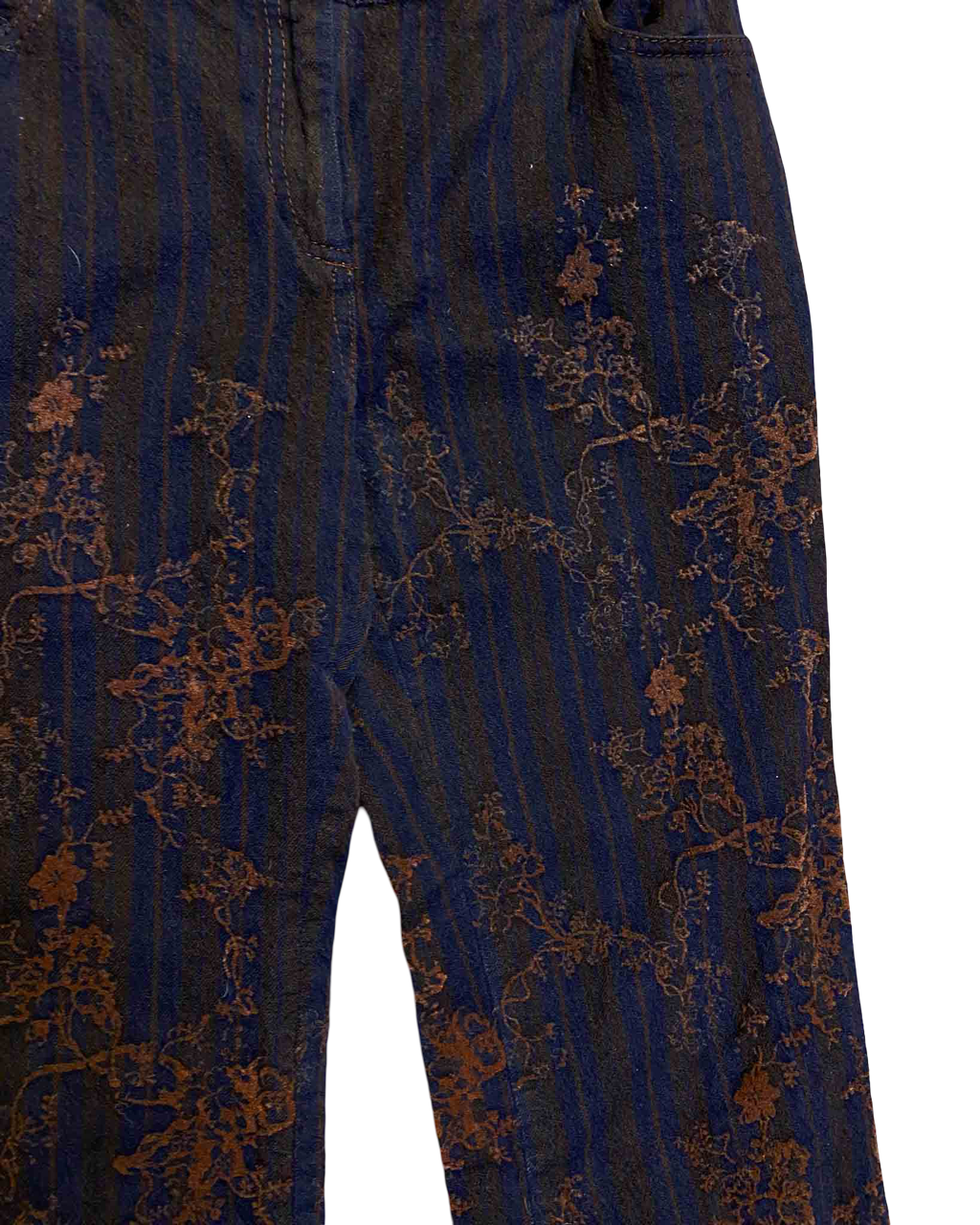 Size 40 (10) | Philosophy Alberta Ferretti Y2K Wool Cotton Jacquard Pants