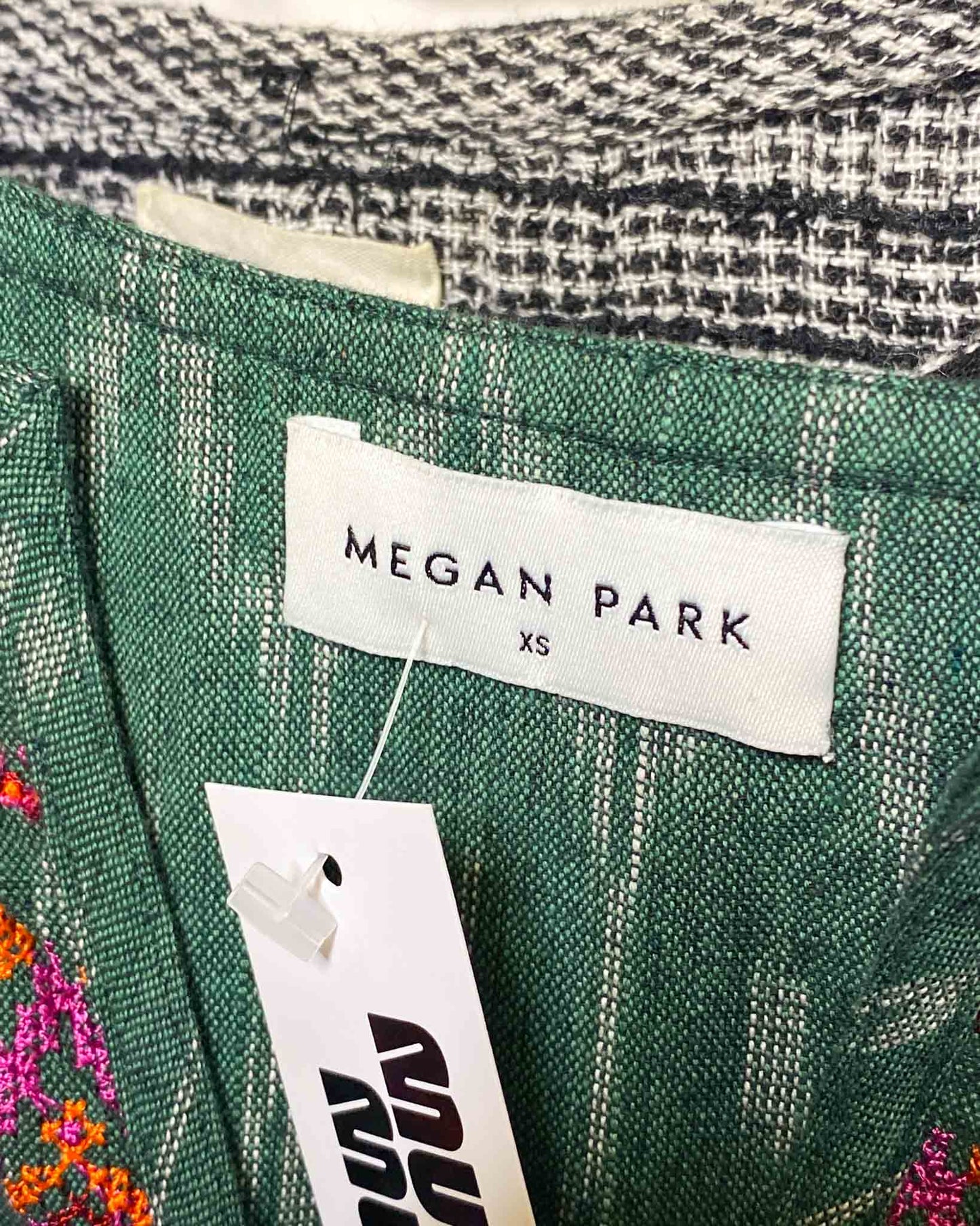Size XS | Megan Park Cross Stitch Cotton Midi Dress
