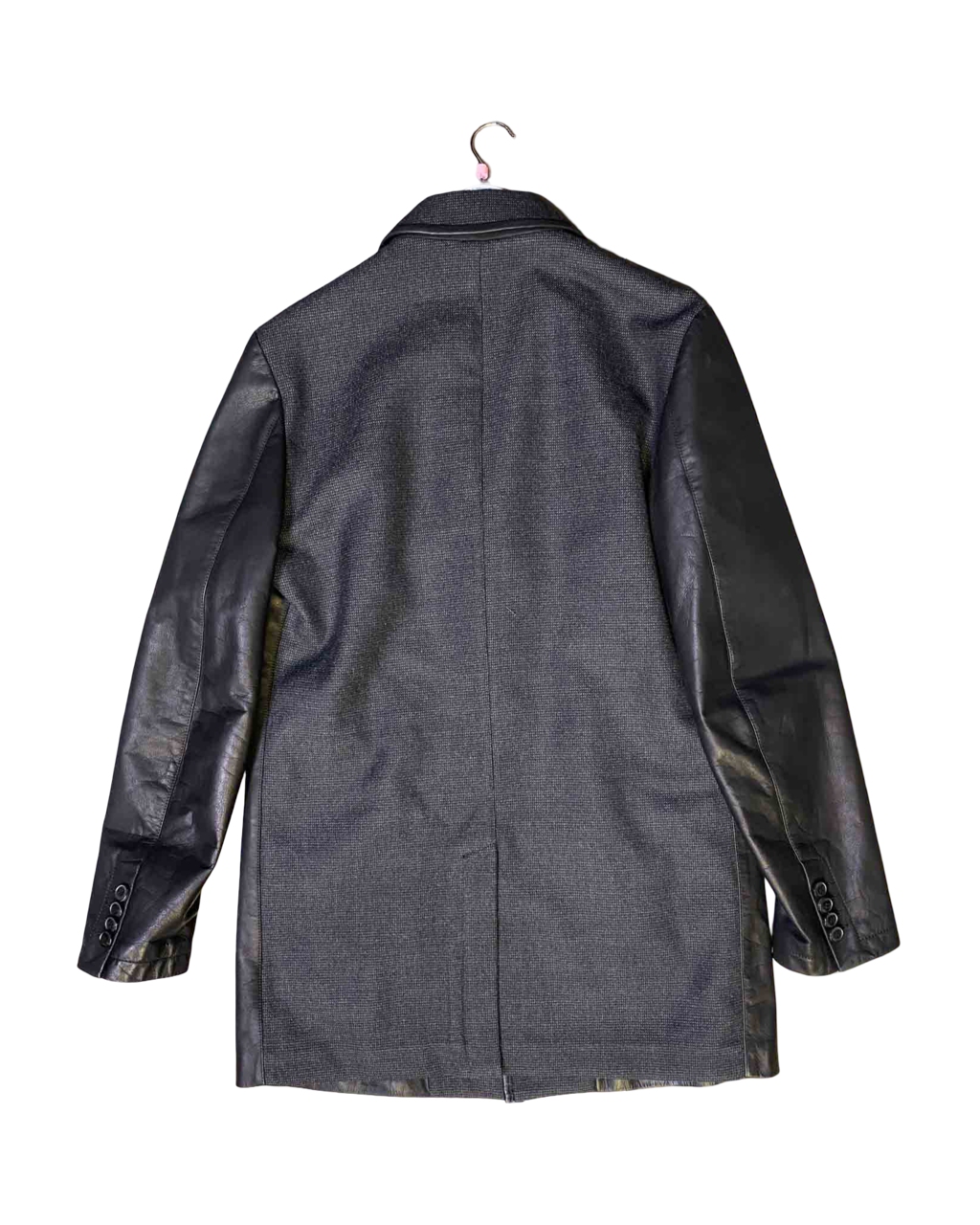 Size 52 (L) | Victor & Rolf Leather and Wool Jacket