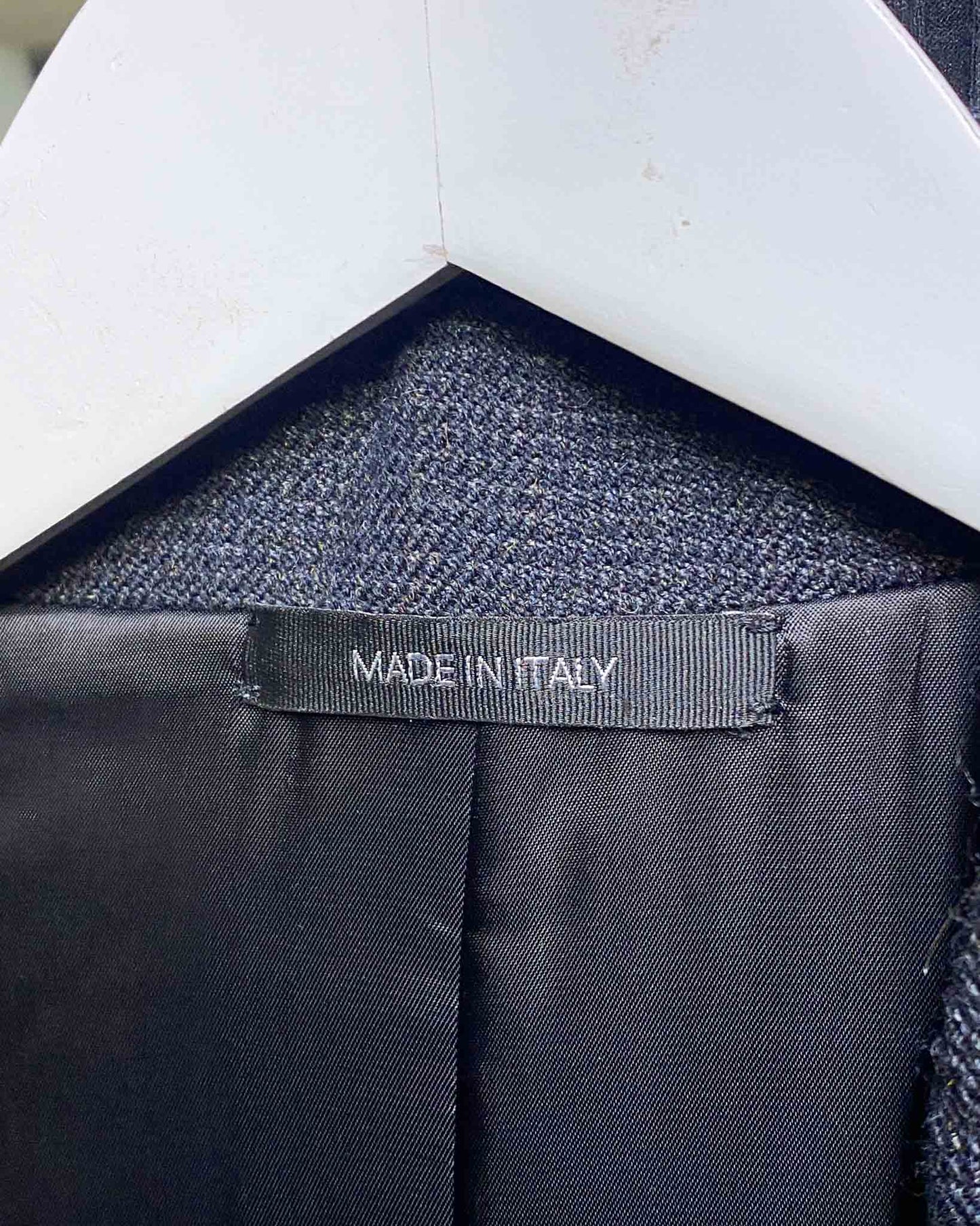 Size 52 (L) | Victor & Rolf Leather and Wool Jacket