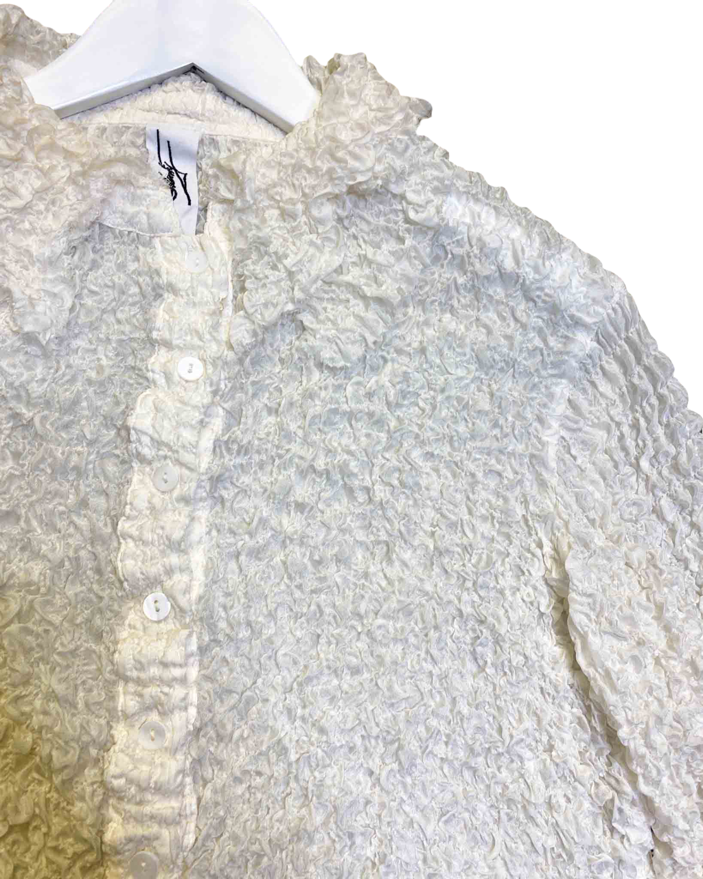 Size M | MA Dainty Crinkle Silk Shirt