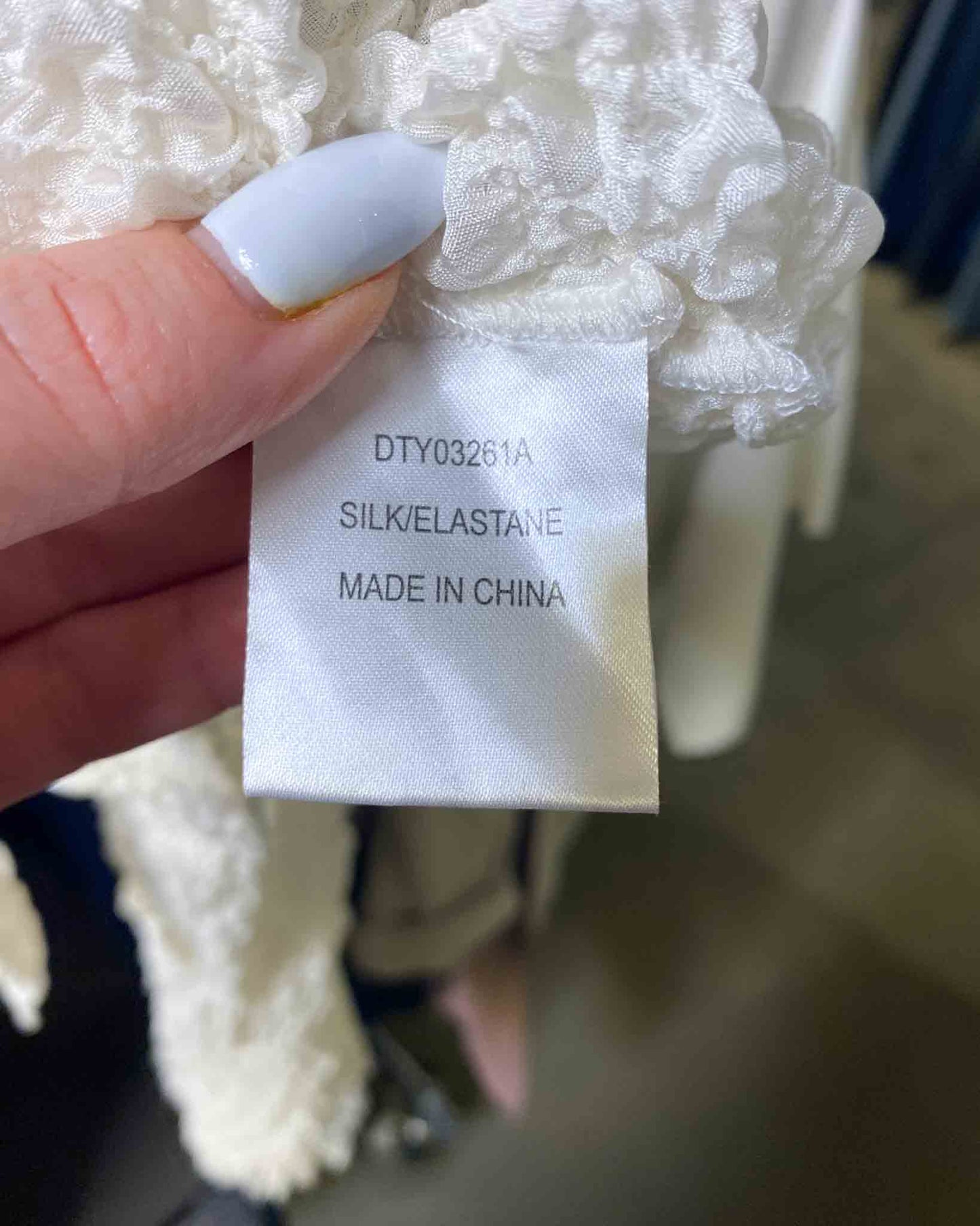 Size M | MA Dainty Crinkle Silk Shirt