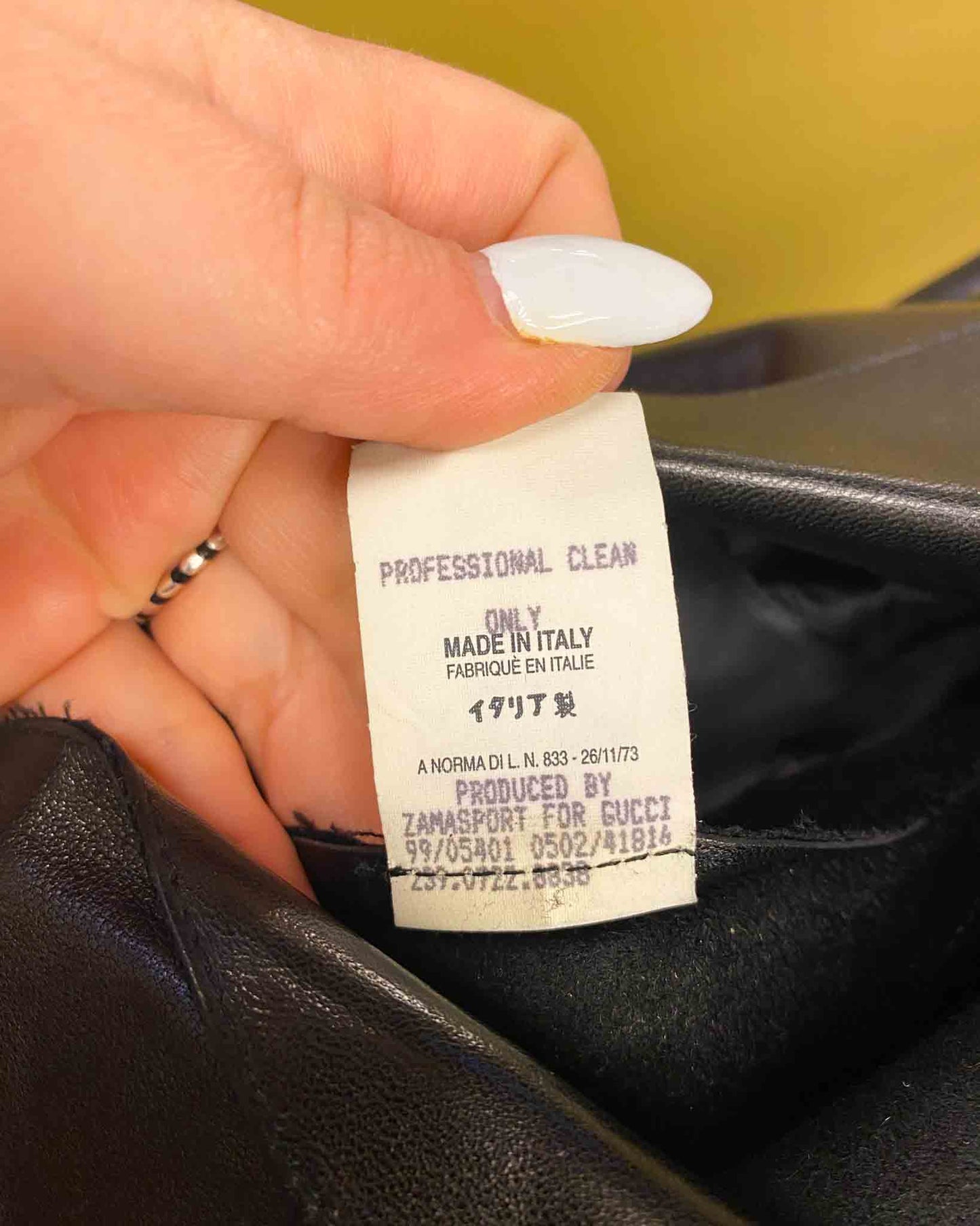 Size 44 (8/10) | Gucci Y2K 1999 Leather Jacket