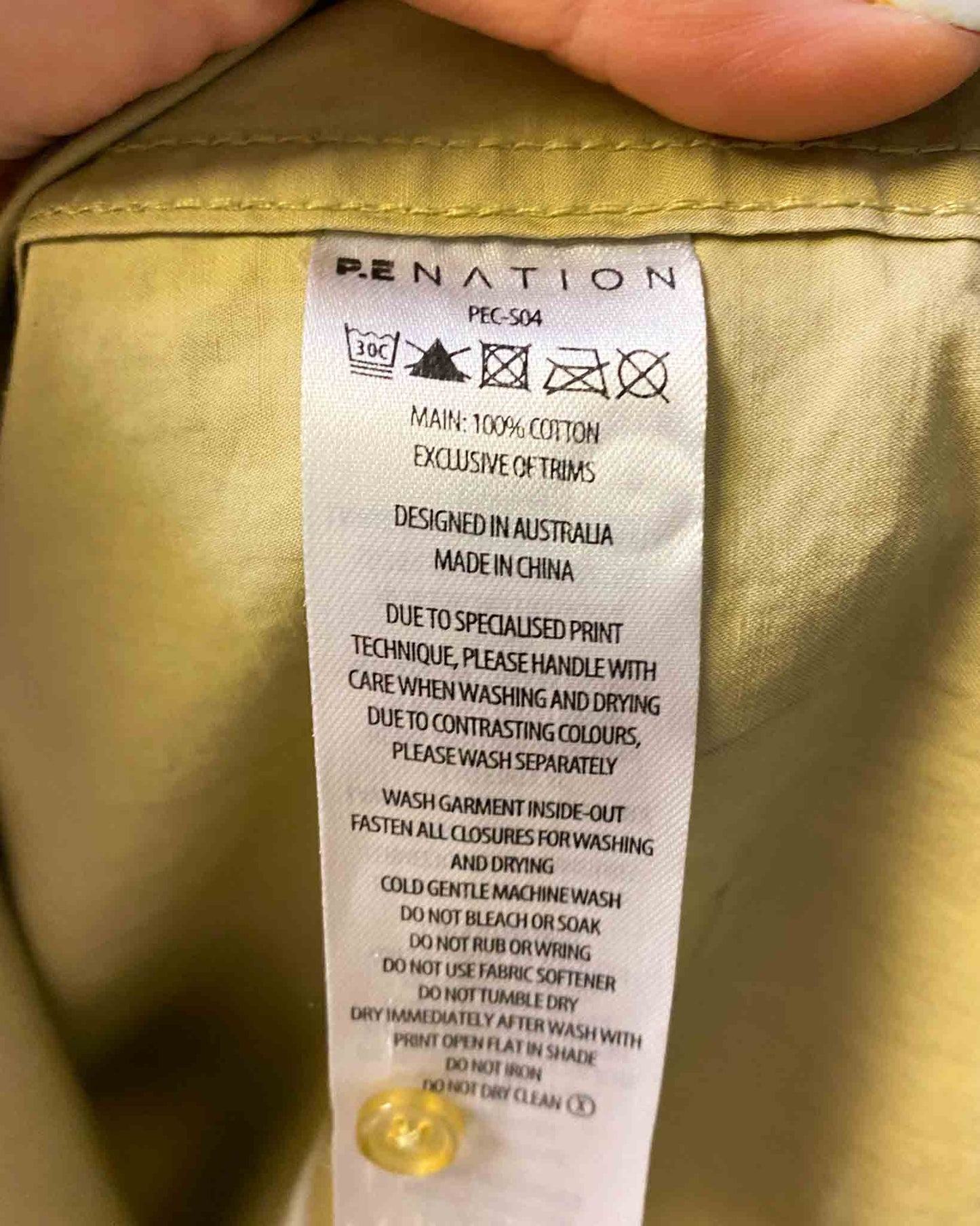Size S | PE Nation Cotton Cargo Jacket