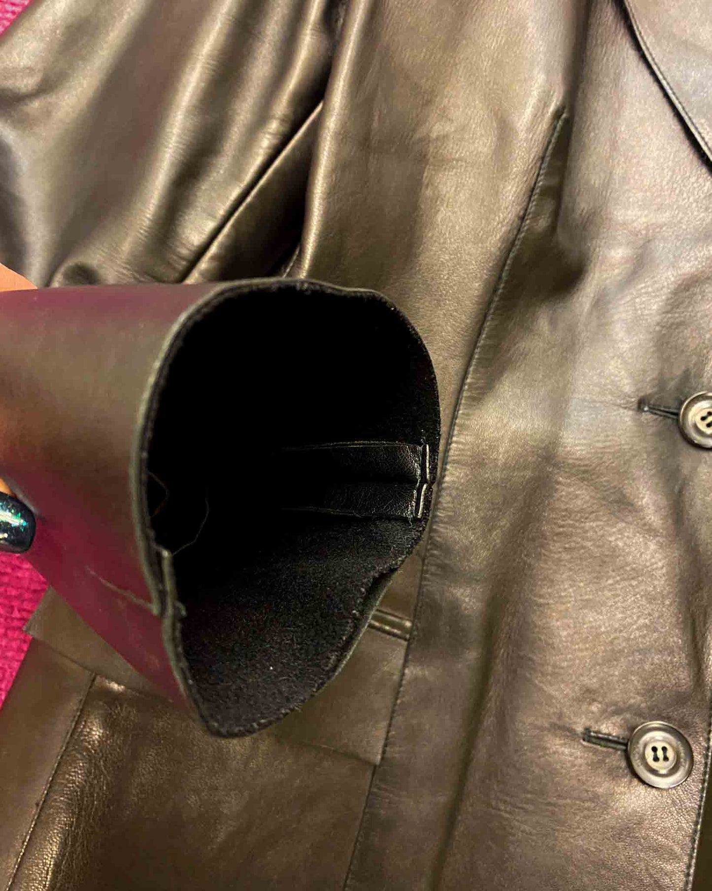 Size 44 (8/10) | Gucci Y2K 1999 Leather Jacket