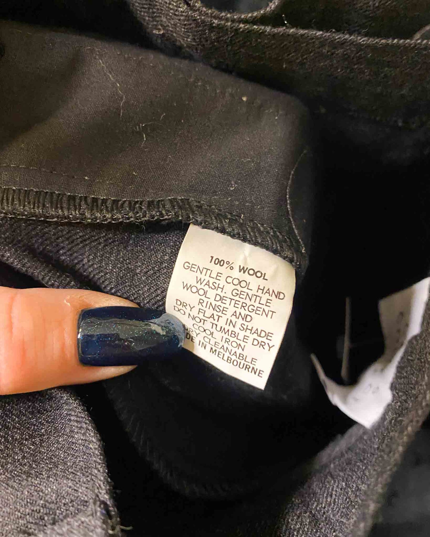 Size 10 | Caves Collect Wool Pinstripe Pants