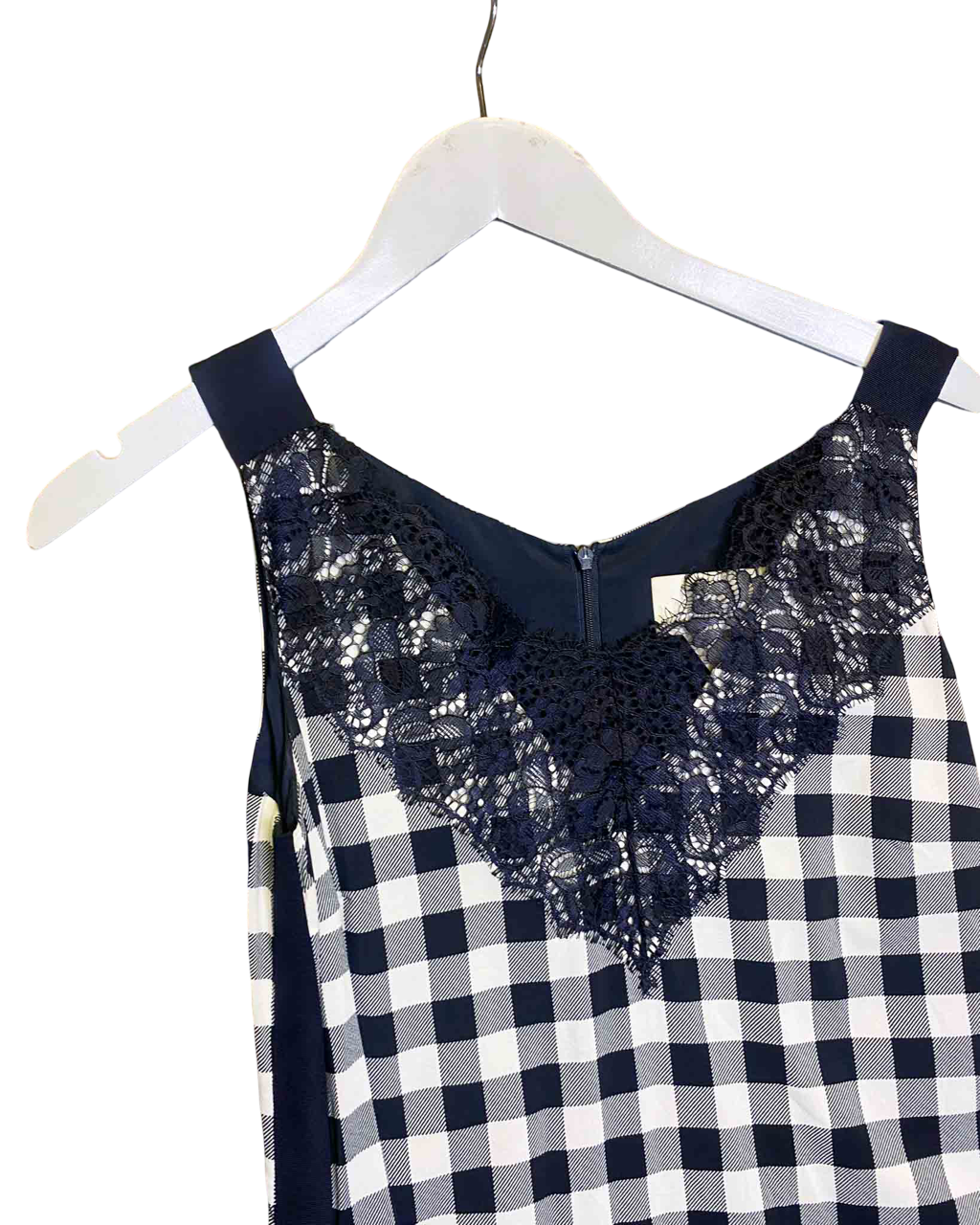 Size 38 (8) | Hugo Boss Lace Check Midi Dress