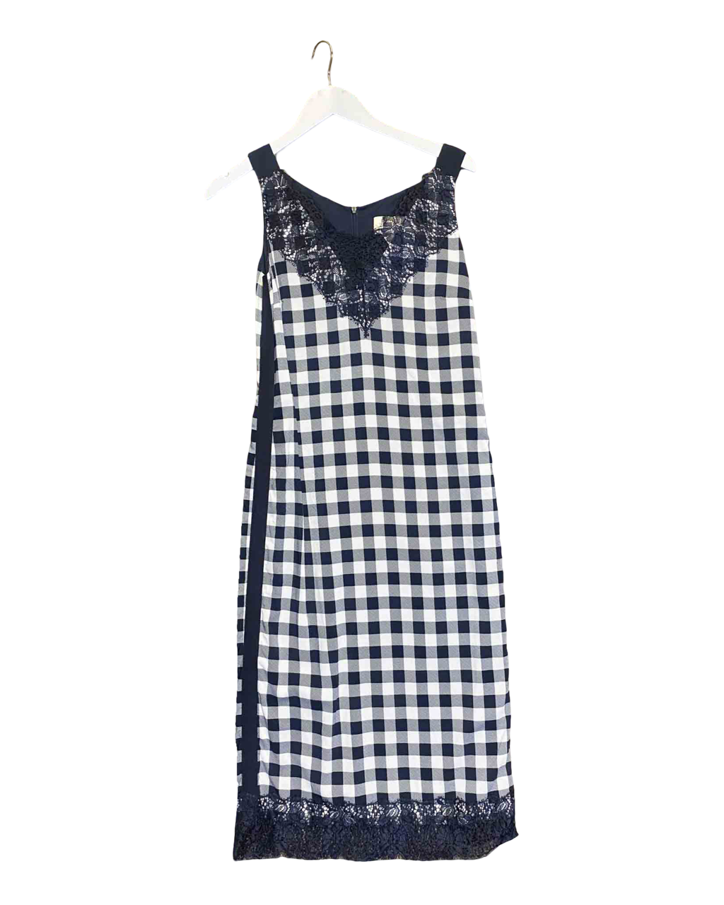 Size 38 (8) | Hugo Boss Lace Check Midi Dress