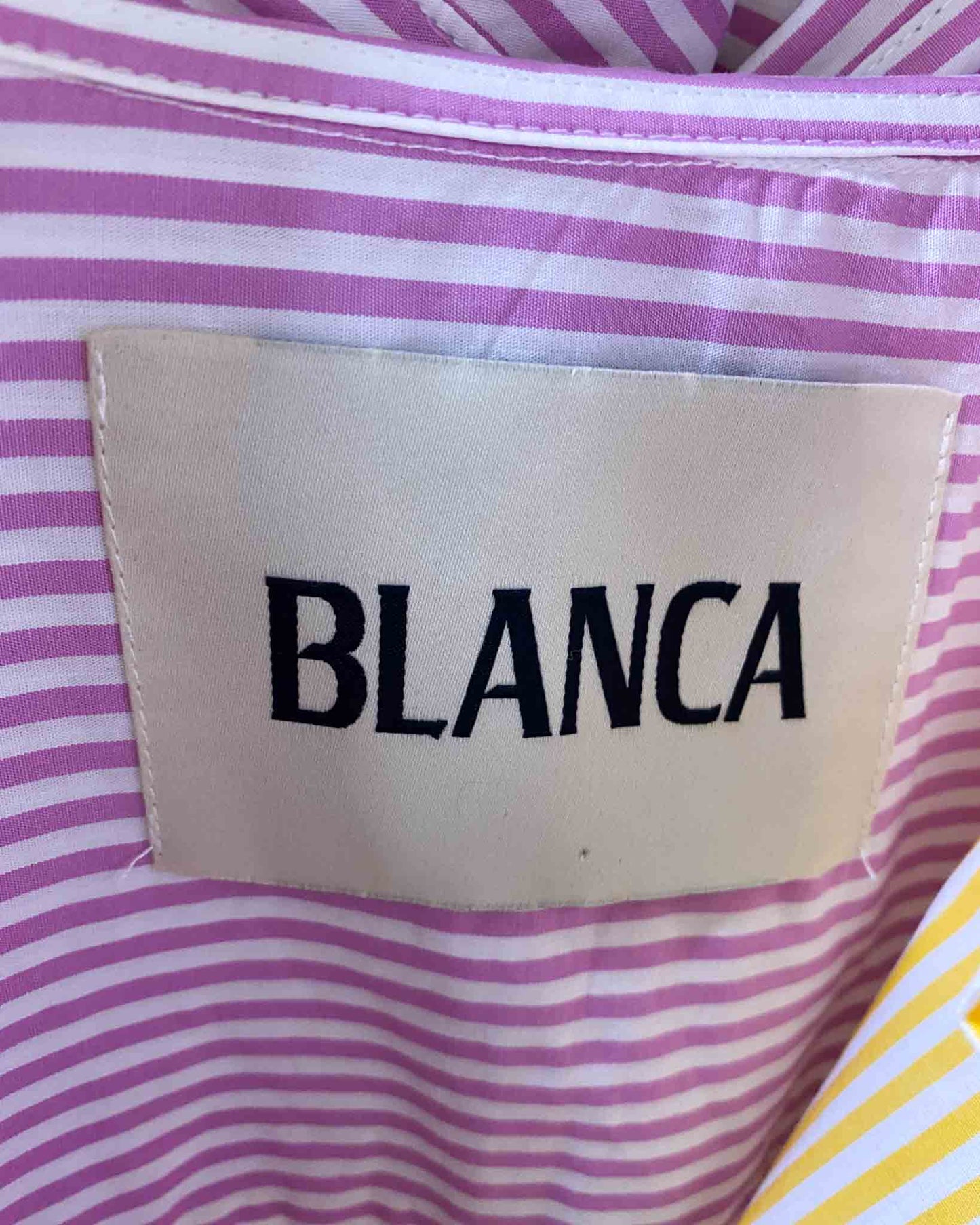Size XL | Blanca Striped Cotton Shirt