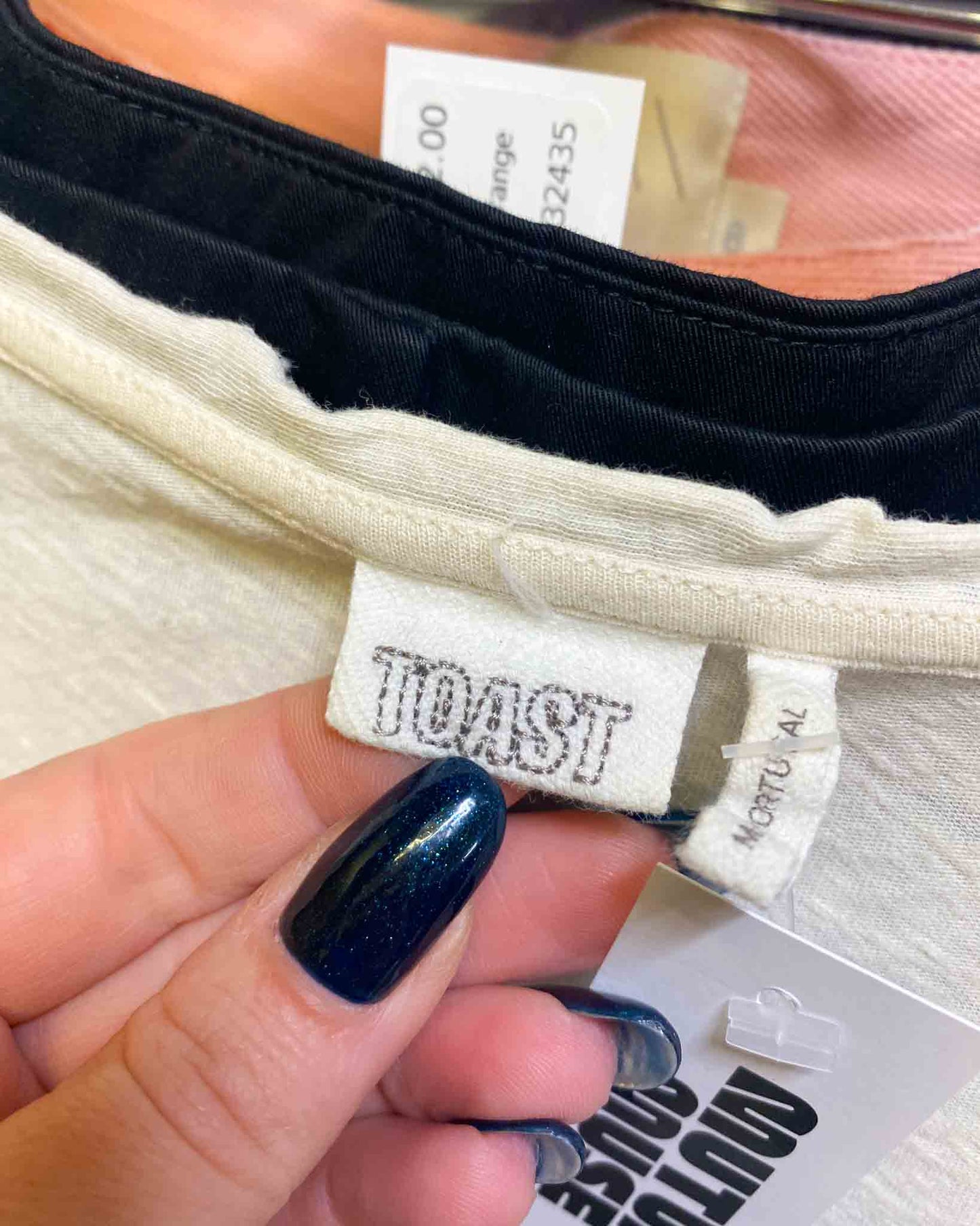 Size S | Toast Linen Blend Henley T-Shirt