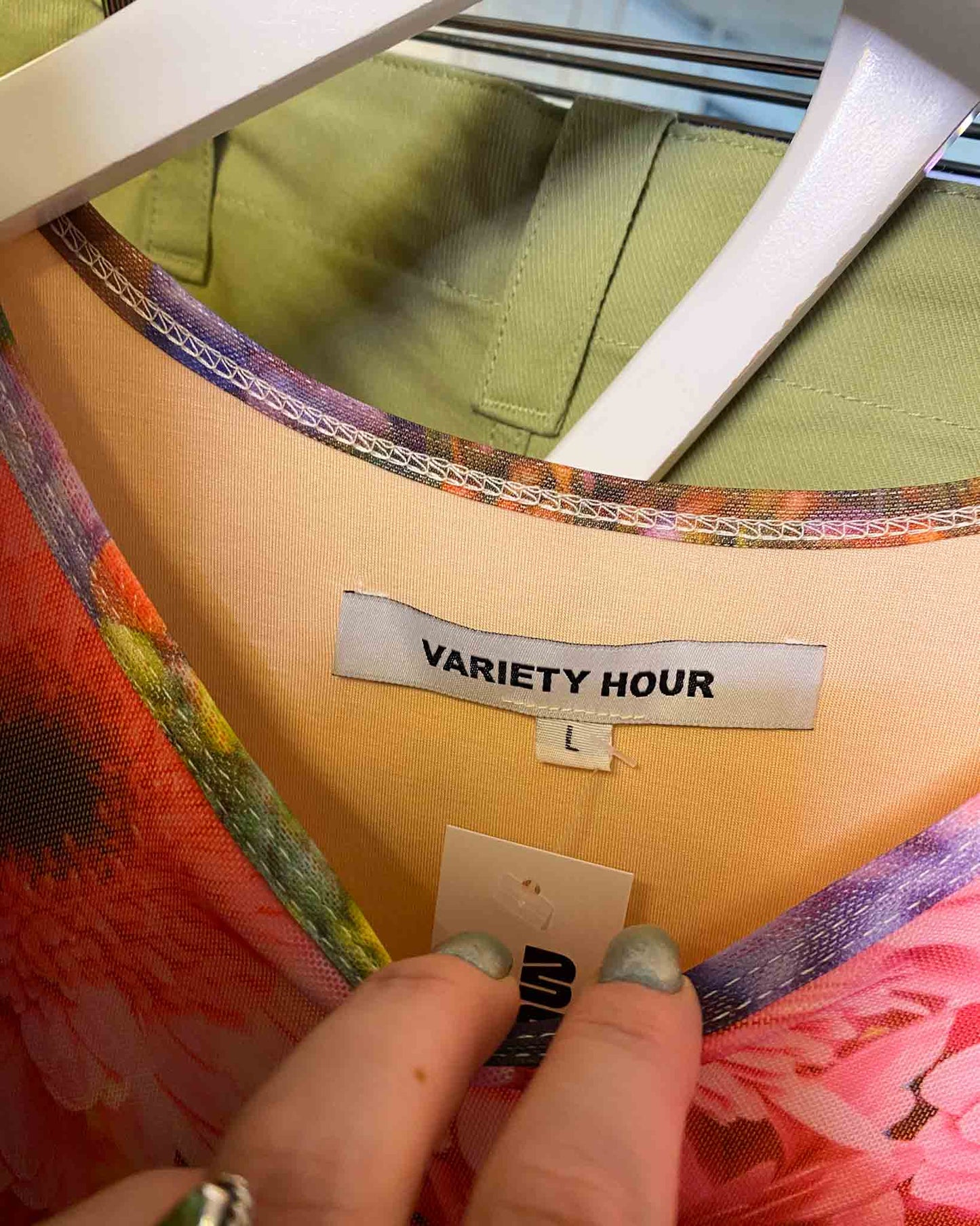 Size L | Variety Hour Floral Mesh Dress