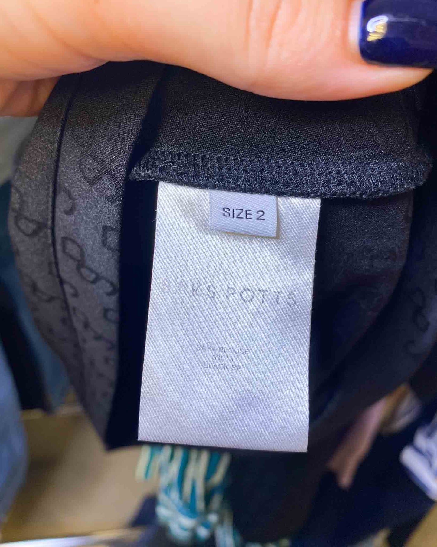 Size 2 (M) | Saks Potts Monogrammed Long Sleeve Top