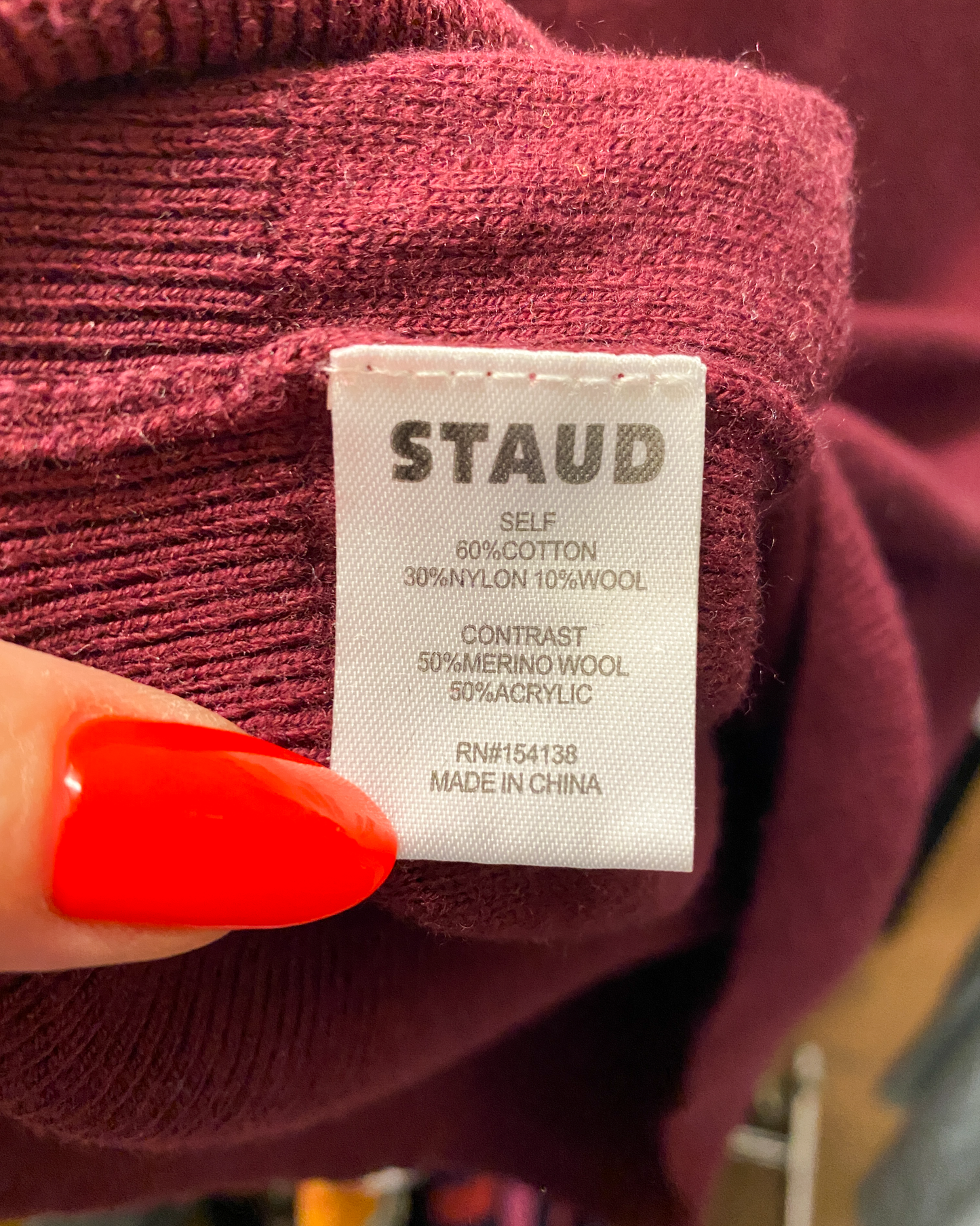 Size XS | Staud Knit Polo Top