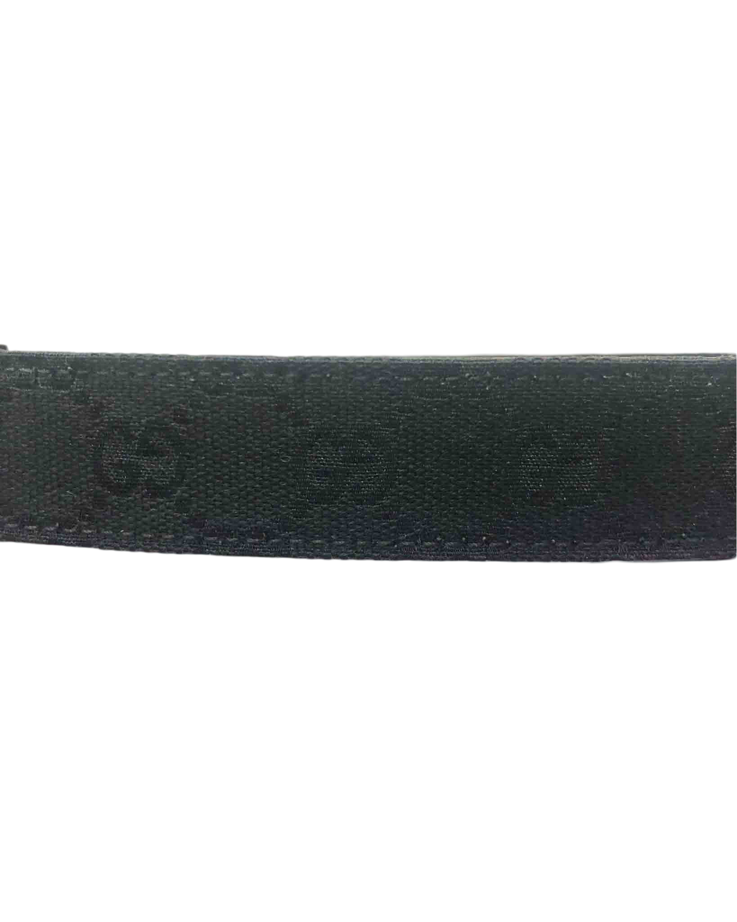 Gucci Monogram Canvas and Leather Men's Belt
