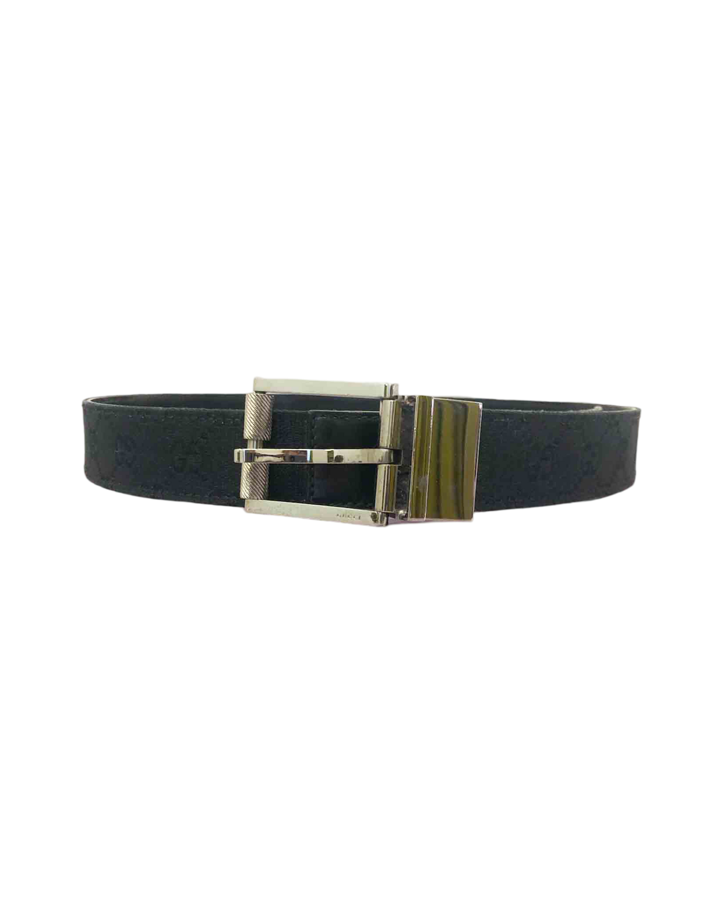 Gucci Monogram Canvas and Leather Men's Belt