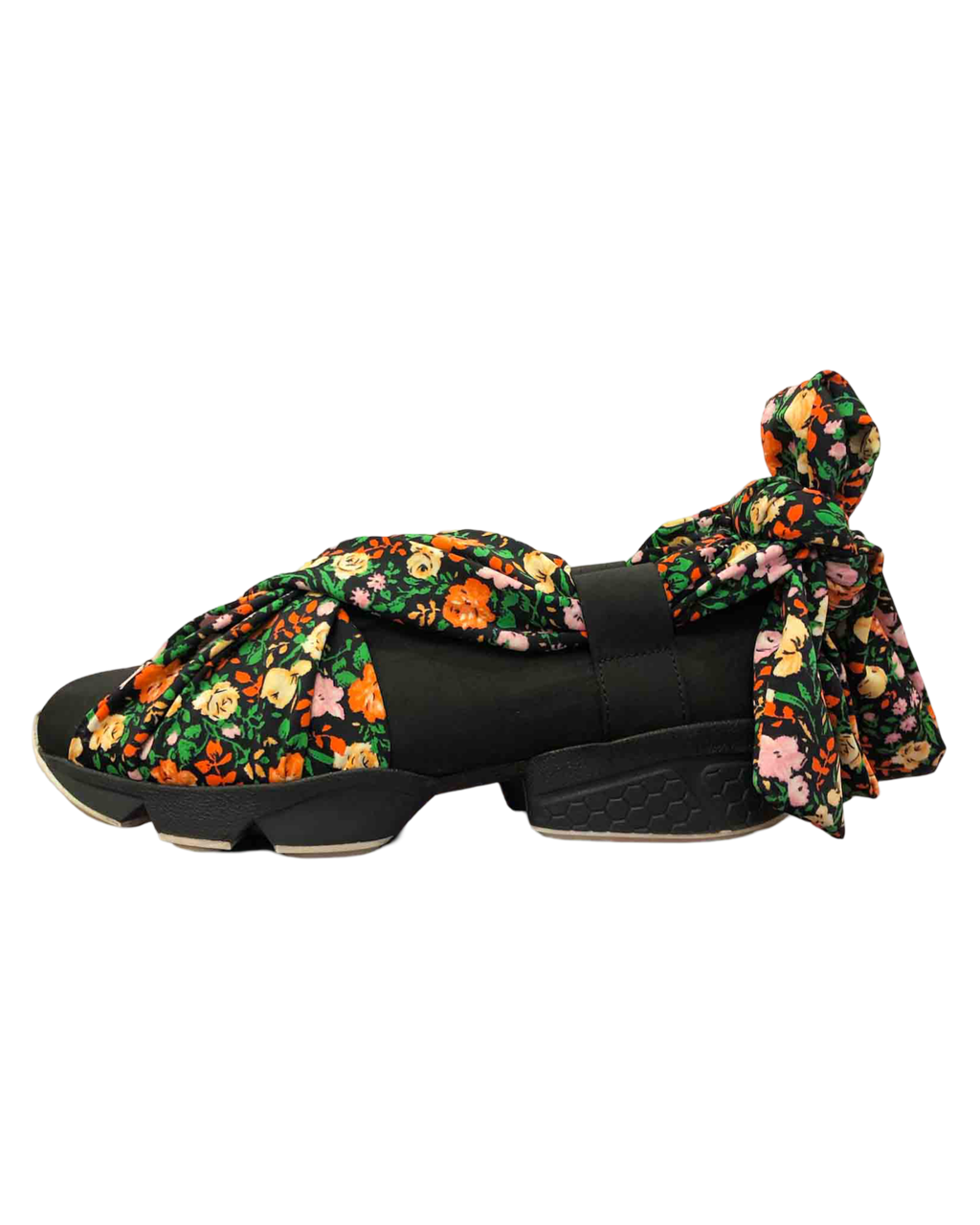 Size 38 | Ganni Floral Tie Shoes