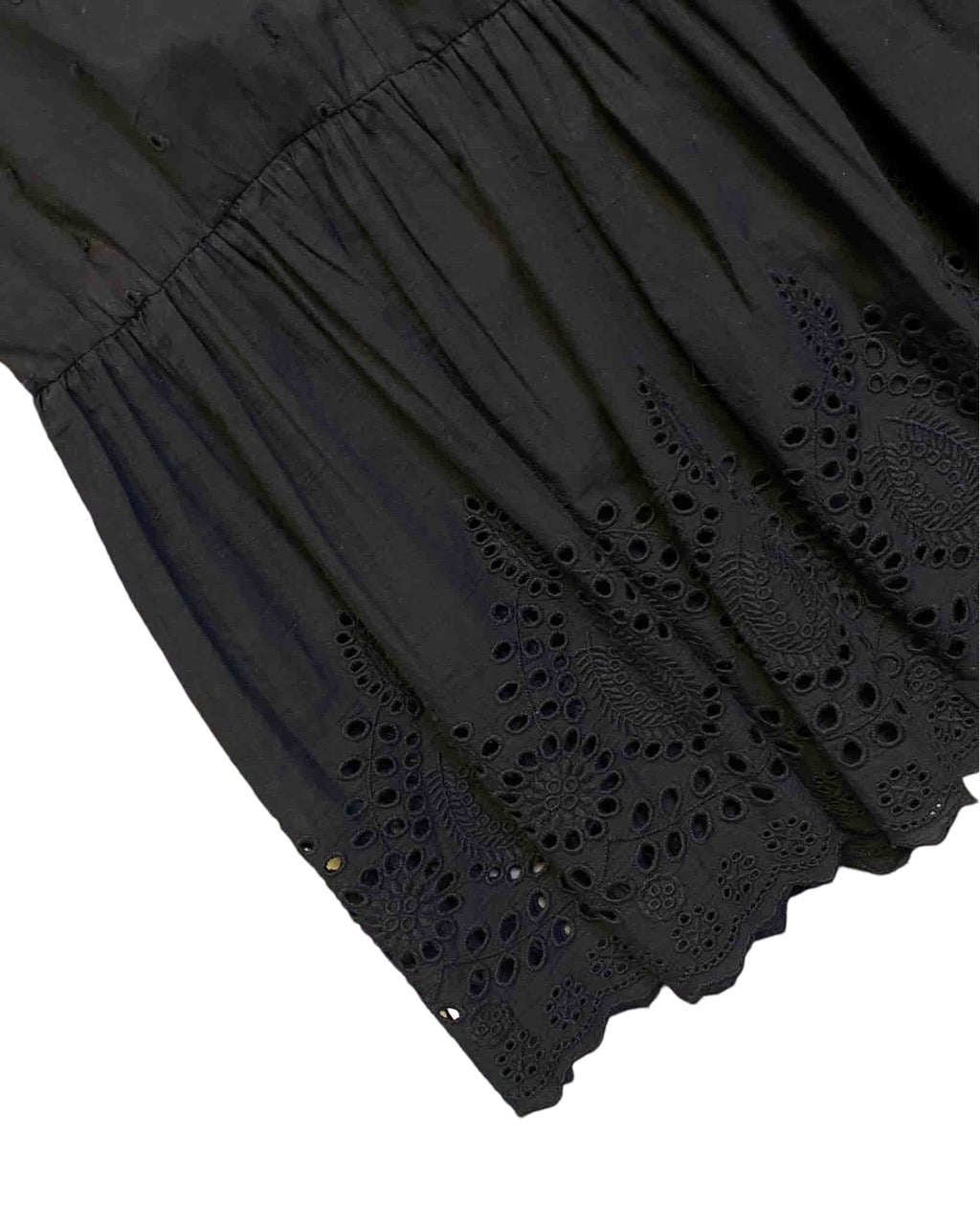 Size L | Walter Baker Cotton Broderie Anglais Maxi Skirt