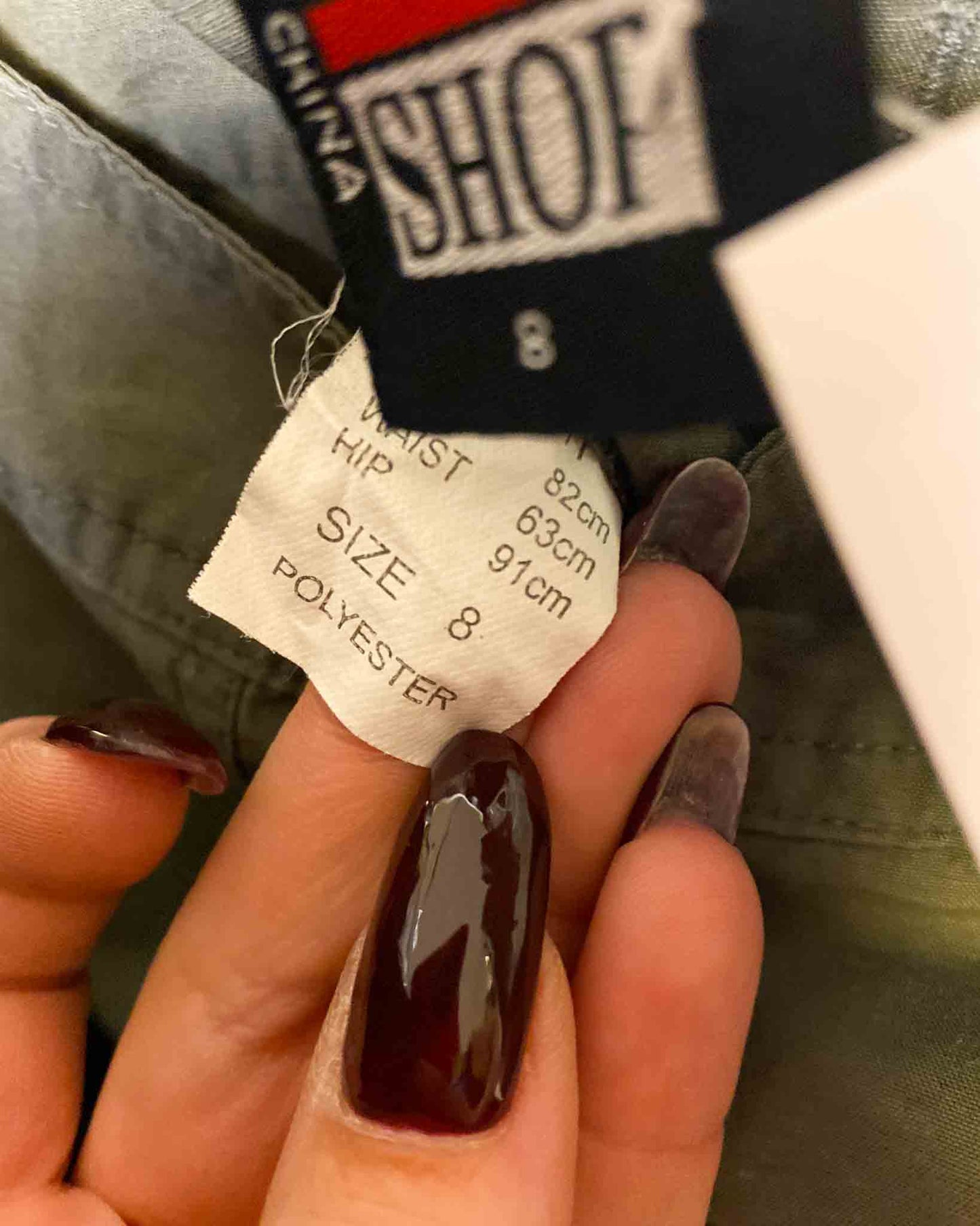 Size 8 | Miss Shop Nylon Y2K Skirt