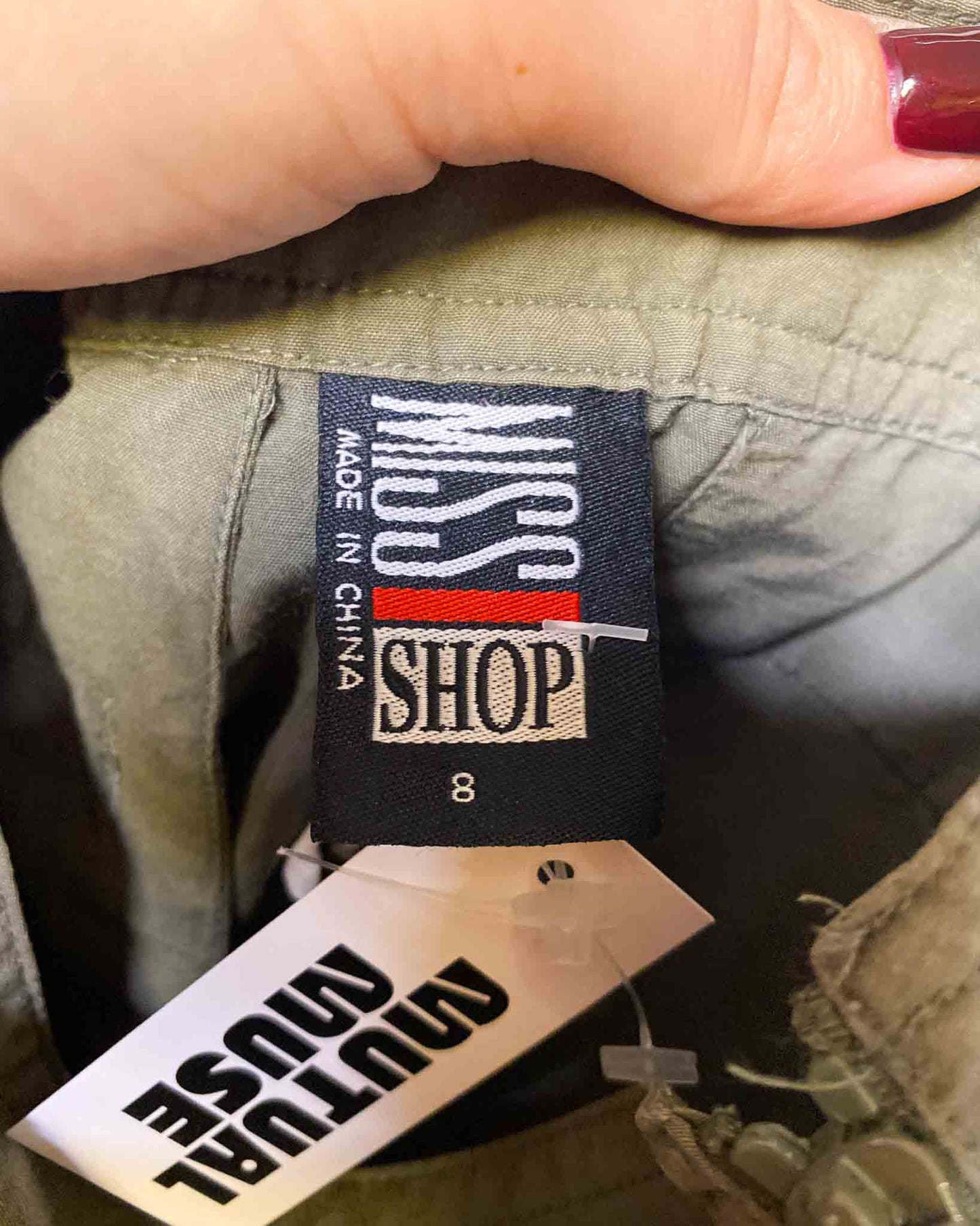 Size 8 | Miss Shop Nylon Y2K Skirt