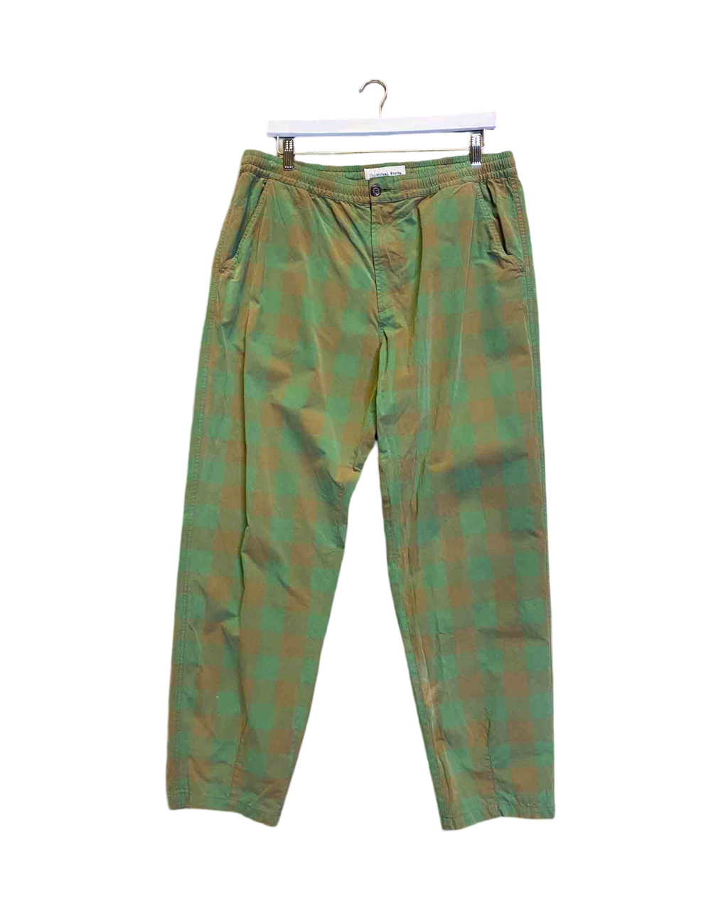 Size XL | Universal Works Cotton Check Pants