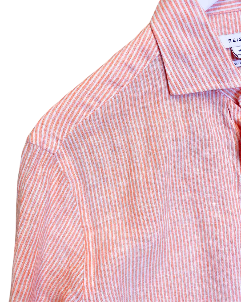 Size M | Reiss Striped Linen Shirt
