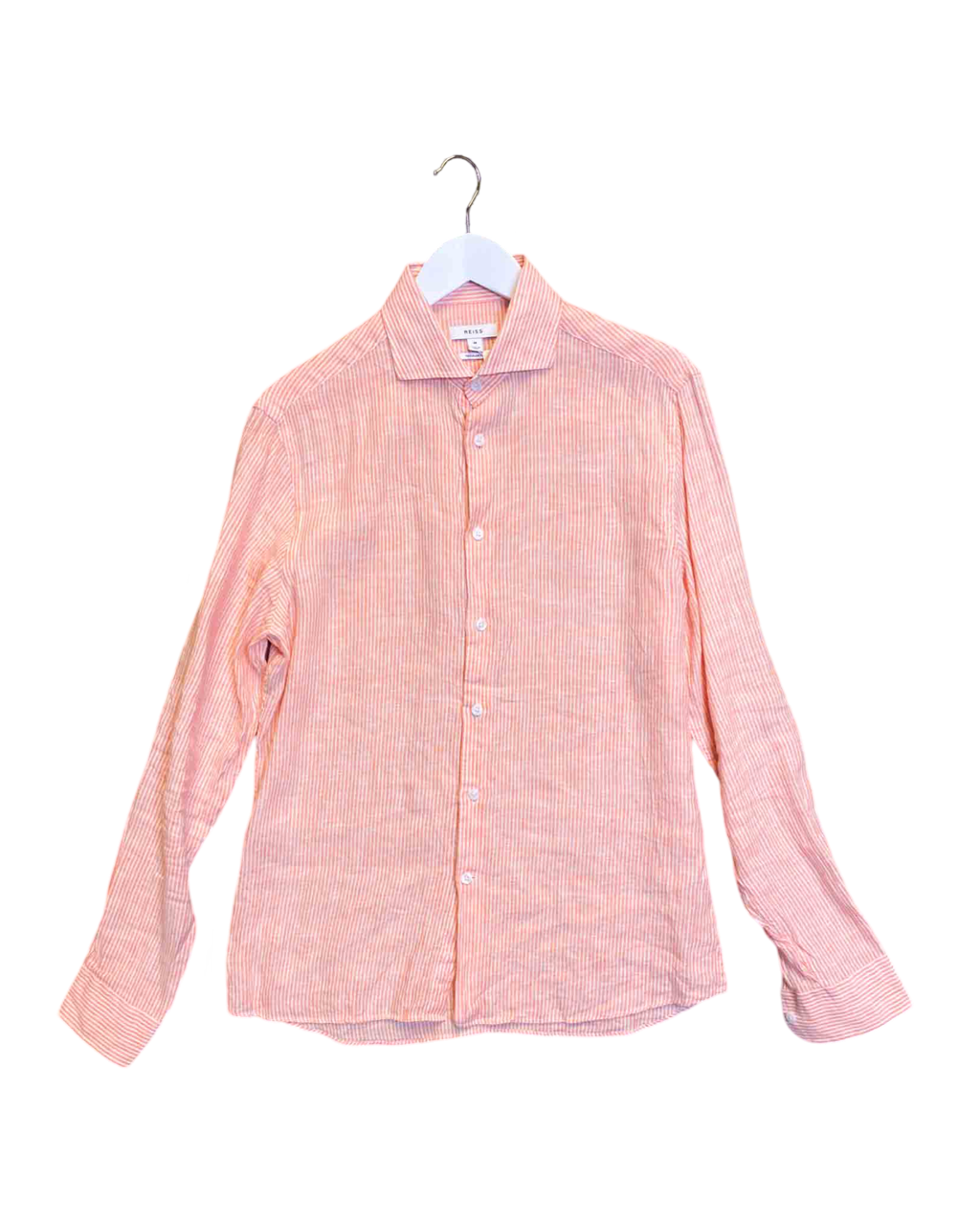 Size M | Reiss Striped Linen Shirt