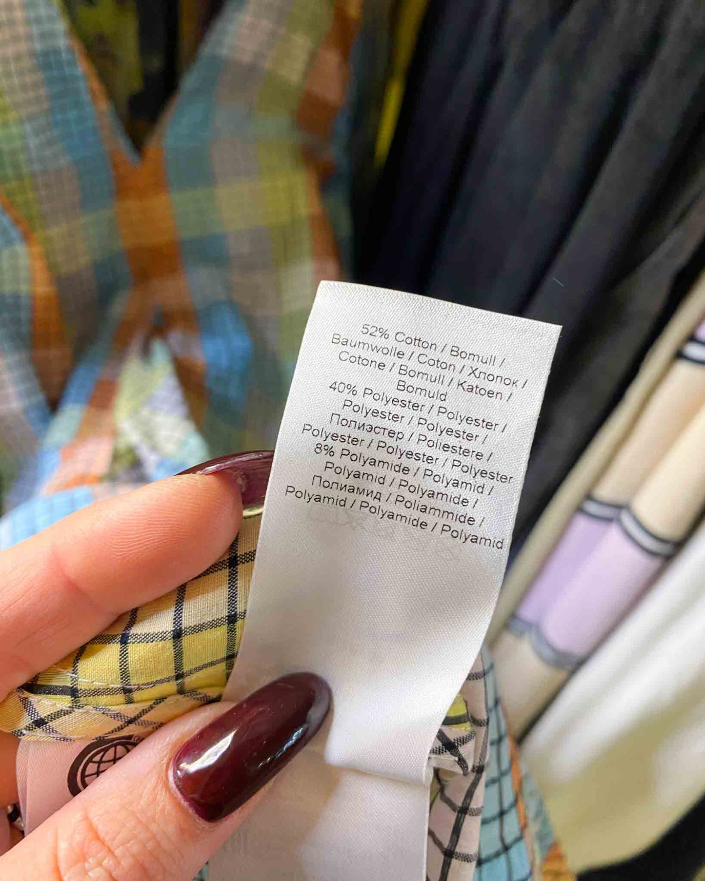 Size 36 (8) | Ganni Seersucker Check Midi Dress