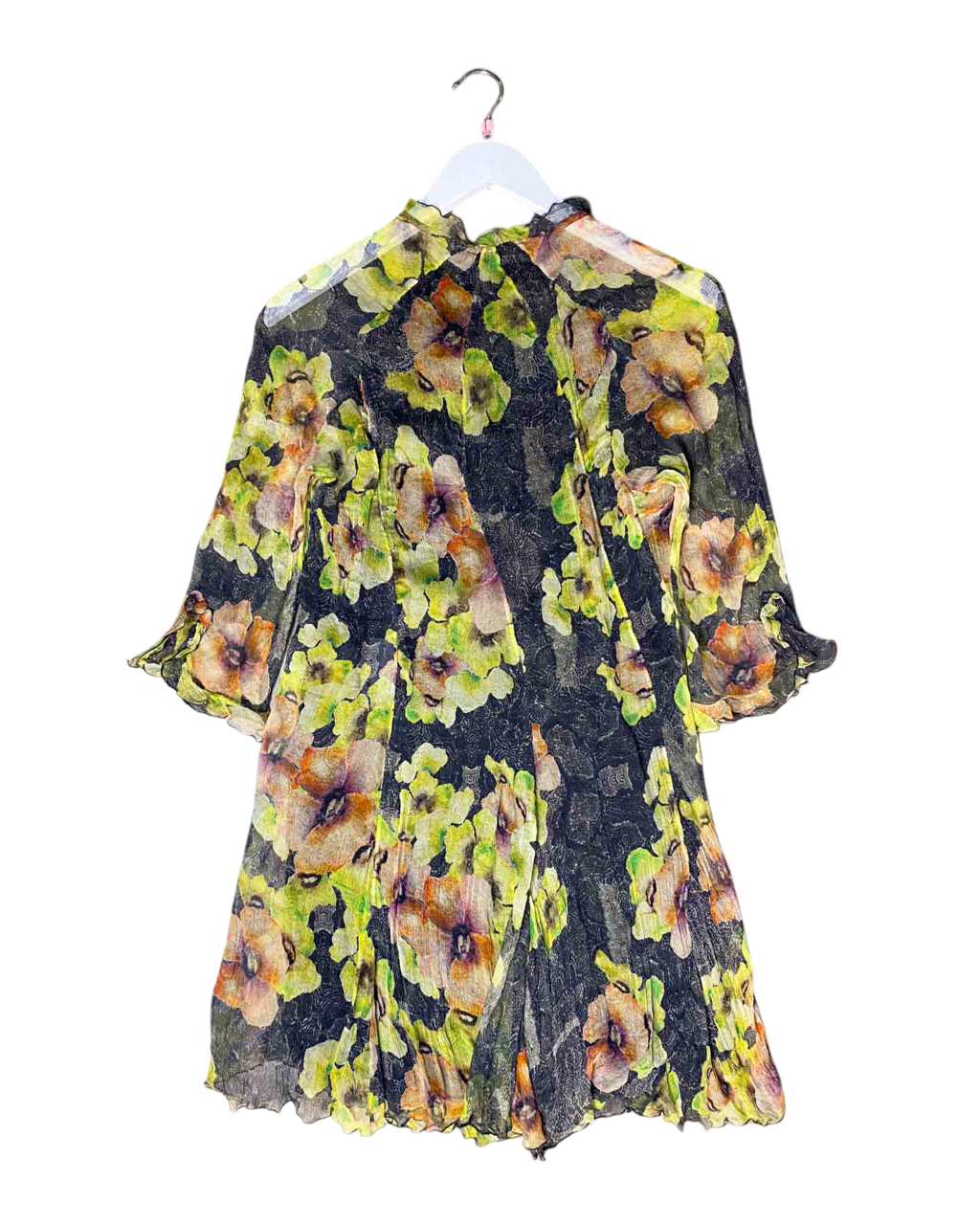 Size 38 (10) | Isabel Marant Floral Crinkle Silk Dress