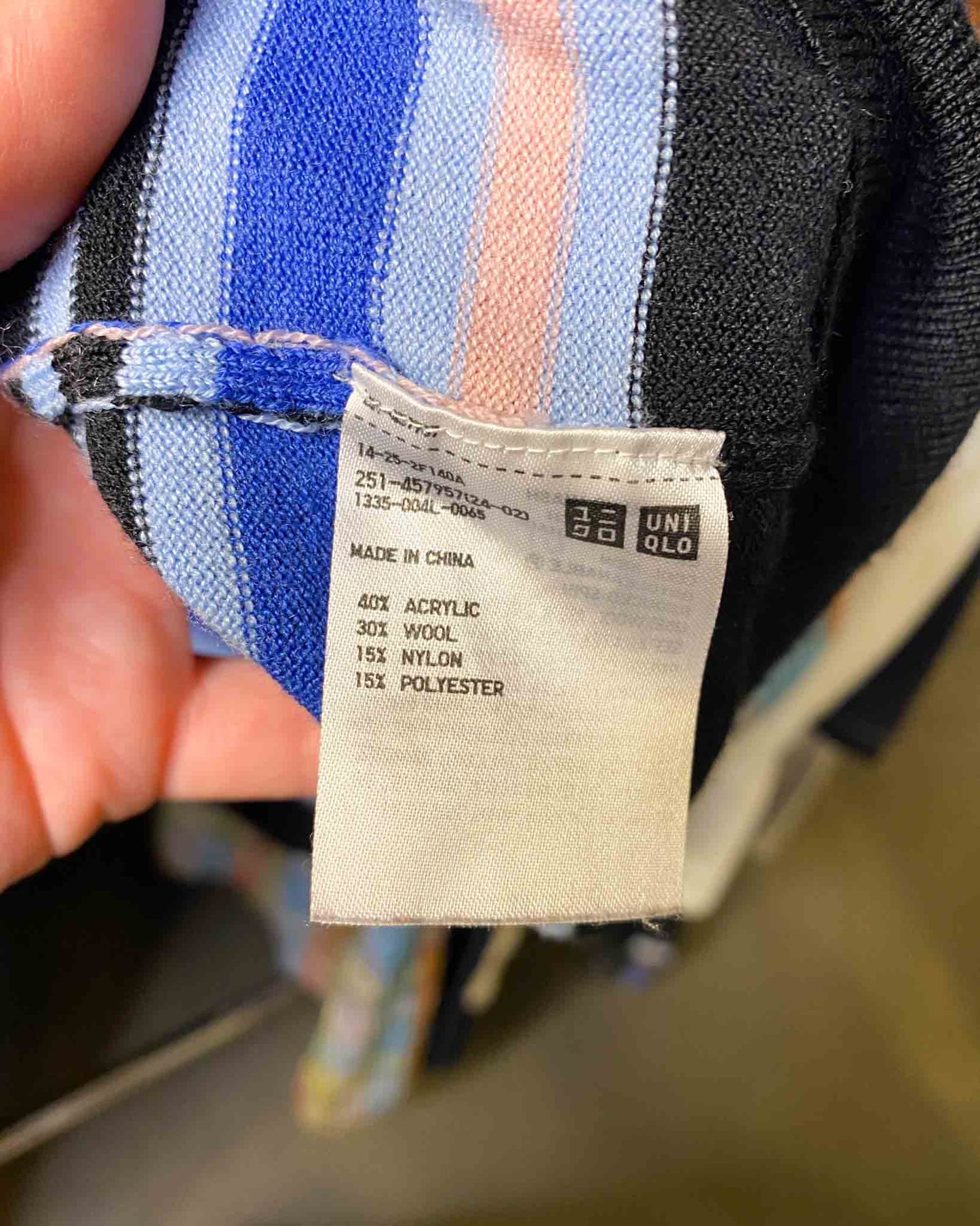 Size S | Marni x Uniqlo Striped Wool Blend Cardigan
