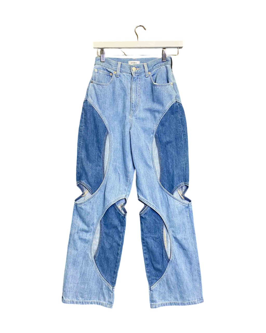 Size XS | Evris Swirl Cut Out Jeans