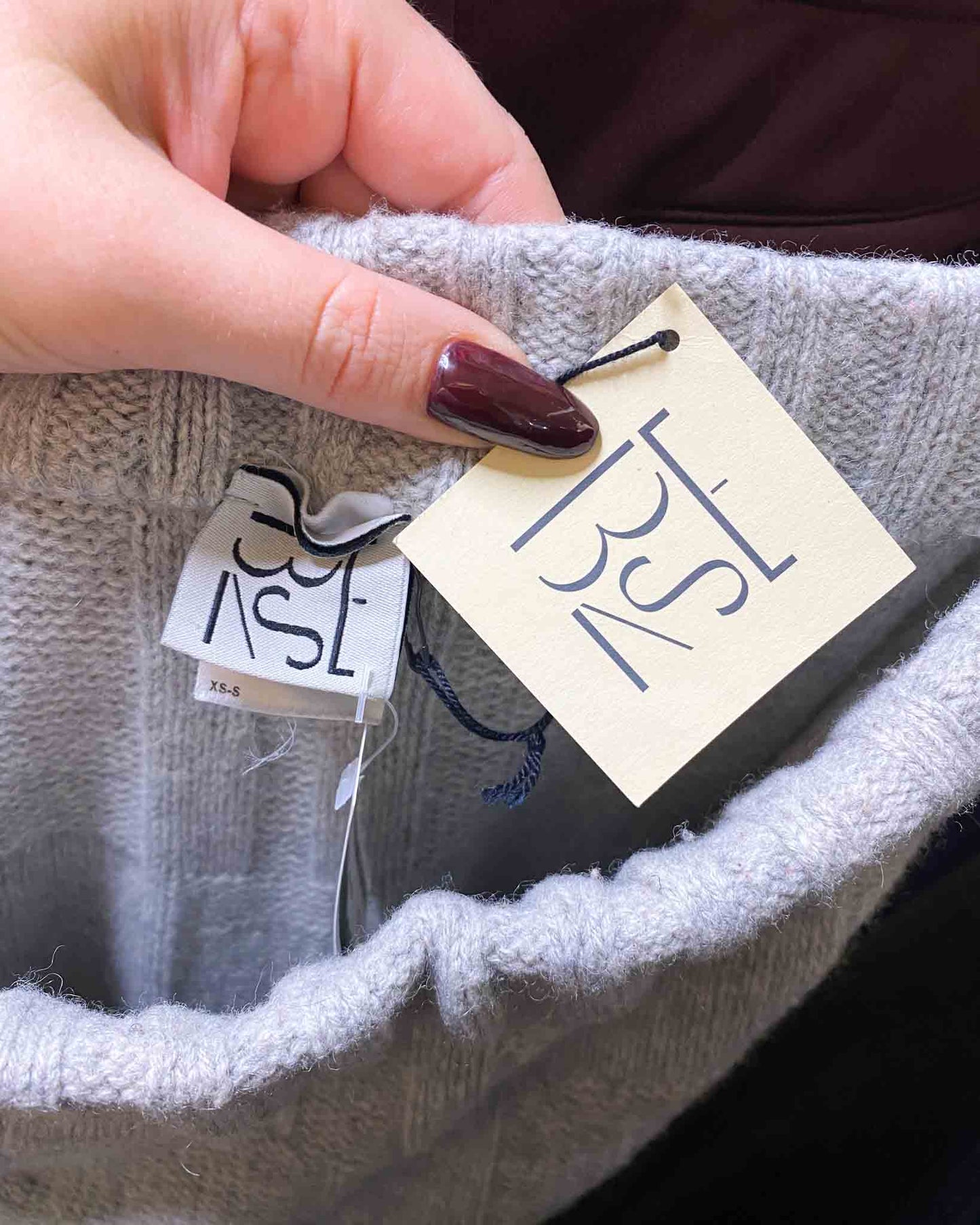 Size S | Baserange Wool Blend Check Pants With Tags