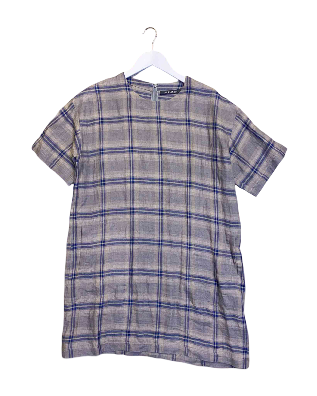 Size XS | Alpha60 Plaid Linen Dress