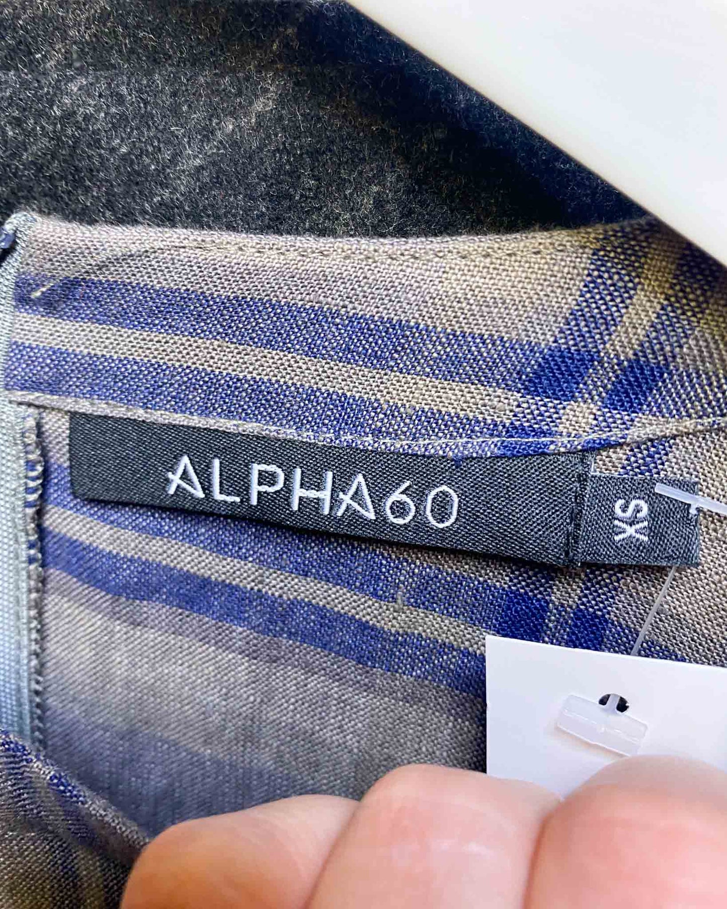 Size XS | Alpha60 Plaid Linen Dress
