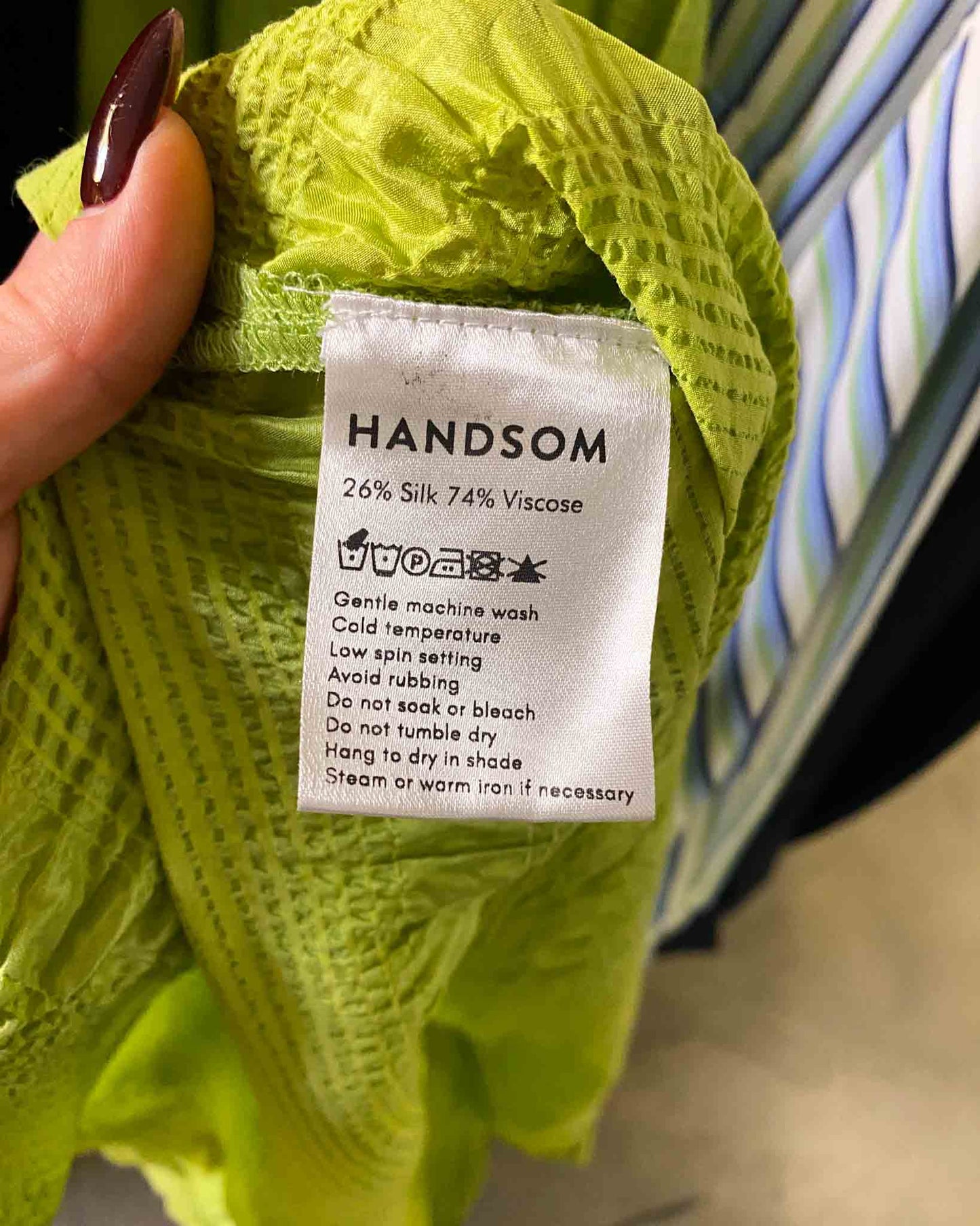 Size 14 | Handsom Silk Blend Shirred Midi Dress